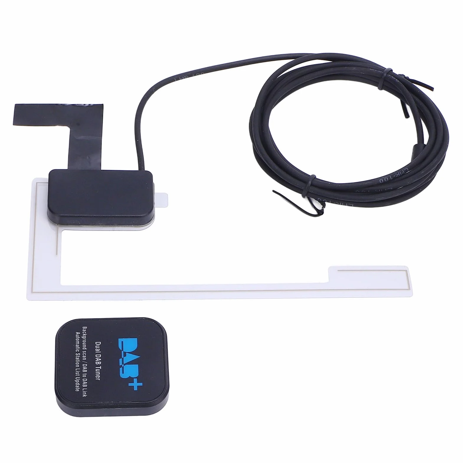 Fabater Tuner Radiowy DAB, łatwa Instalacja, Cyfrowa Skrzynka Transmisyjna z anteną, Adapter USB Typu Plug and Play dla Posiadaczy Radia Samochodowego