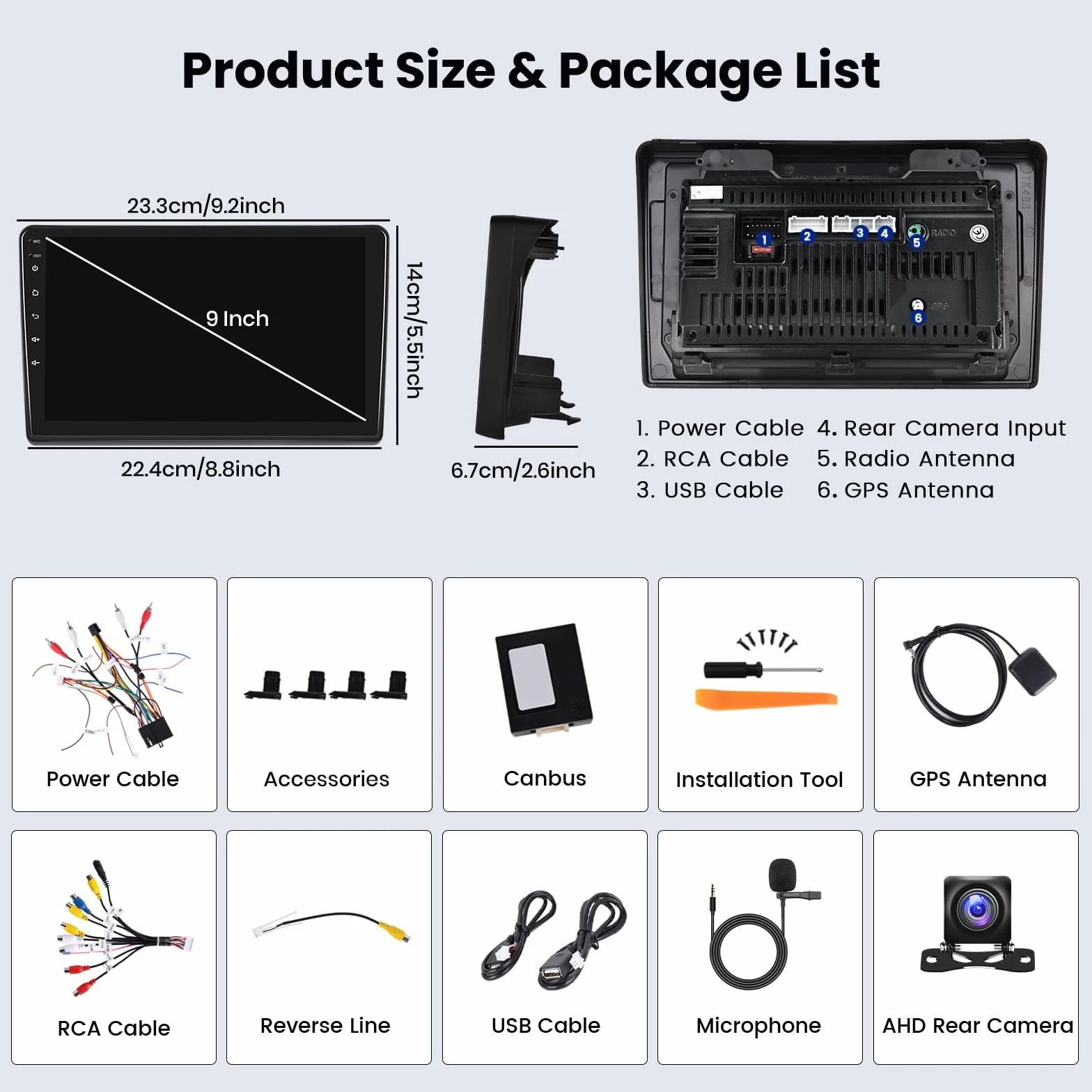 2 GB + 64 GB Android 13 radio samochodowe do Ducato 3/Peugeot Boxer 2/Citroen Jumper 2 2011-2022, radio bezprzewodowe CarPlay z systemem Android Auto zestaw głośnomówiący 9" z nawigacją, kamera