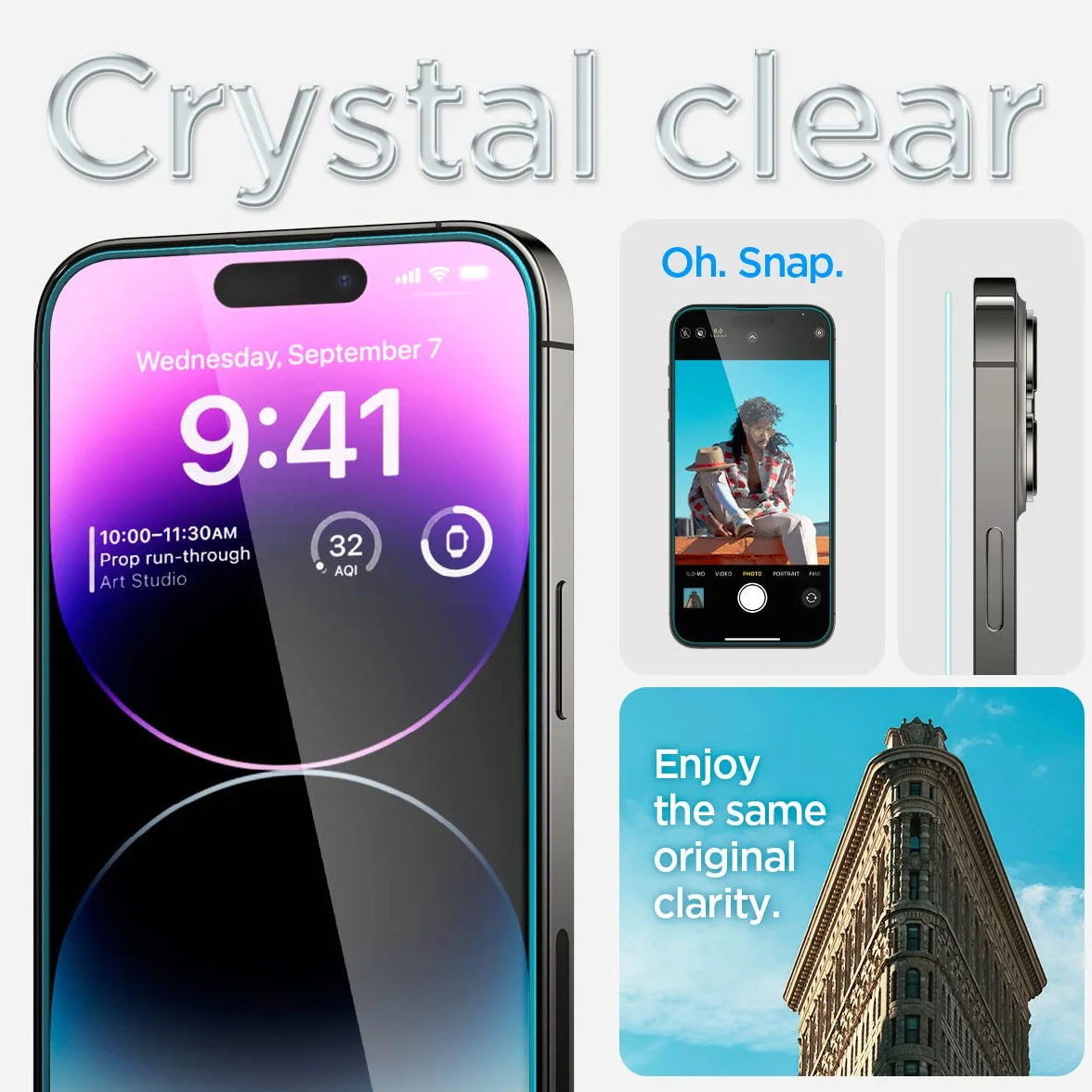 Spigen EZ Fit osłona ekranu ze szkła hartowanego do iPhone'a 14 Pro Max - 2 sztuki