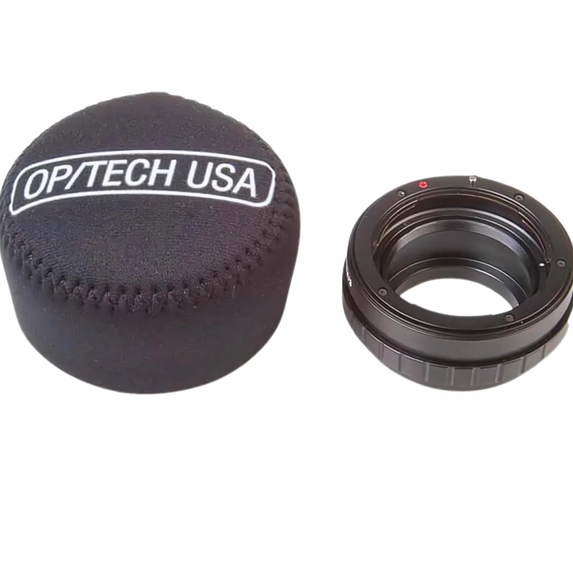 OP/TECH USA 7801032 Składane neoprenowe etui do przechowywania na obiektyw aparatu, idealne do akcesoriów fotograficznych i sesji na świeżym powietrzu, zapewnia bezpieczeństwo, pokrywa-253 (czarna)