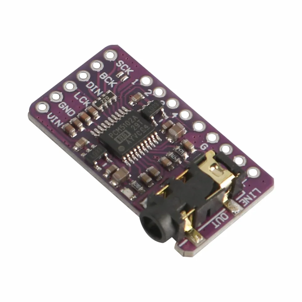 Moduł PCM5102 Audio DAC Decoding Board Cyfrowo-analogowy konwerter Bezstratny cyfrowy moduł audio odpowiedni do Arduino Voice Module