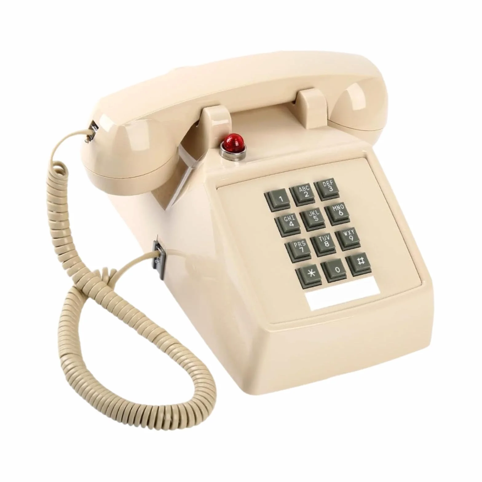 Vintage Design przewodowy telefon na biurko metalowa podstawa do hotelu domu 13 x 22,2 x 11,5 cm beżowa