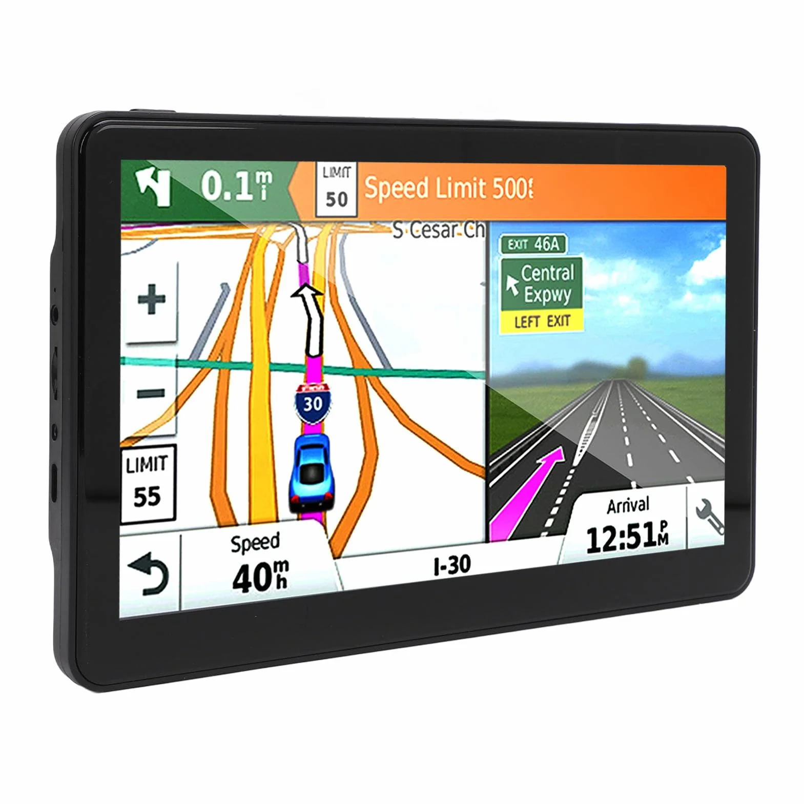 System Nawigacji Samochodowej 9 Cali, Szklany Ekran Dotykowy 2,5D, Bezprzewodowa Funkcja CarPlay, Auto, do Samochodów Osobowych, Ciężarówek, Kamperów i Pojazdów Kempingowych