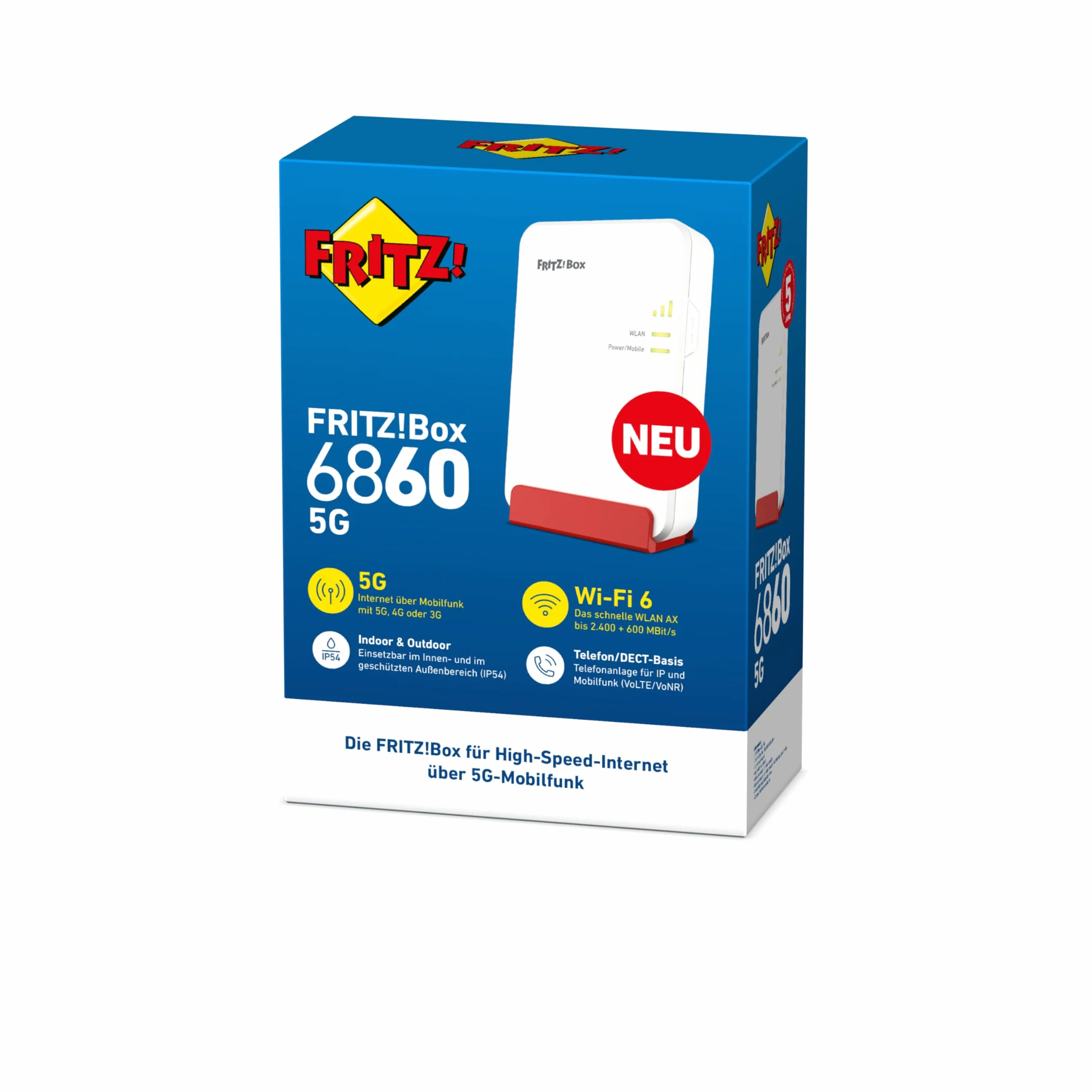 Box FRITZ! 6860 5G Router sieci komórkowej (FRITZ BOX 6860 5G - DE FH)
