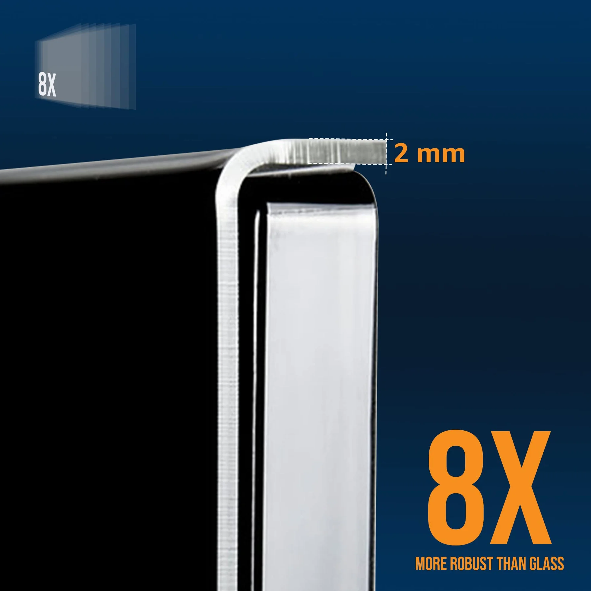 LEYF Ochraniacz ekranu do telewizora o przekątnej 109 cm (42"), zawieszany i zamocowany, ochrona przed uszkodzeniem, folia telewizyjna do telewizorów LCD, LED, 4K OLED i QLED HDTV