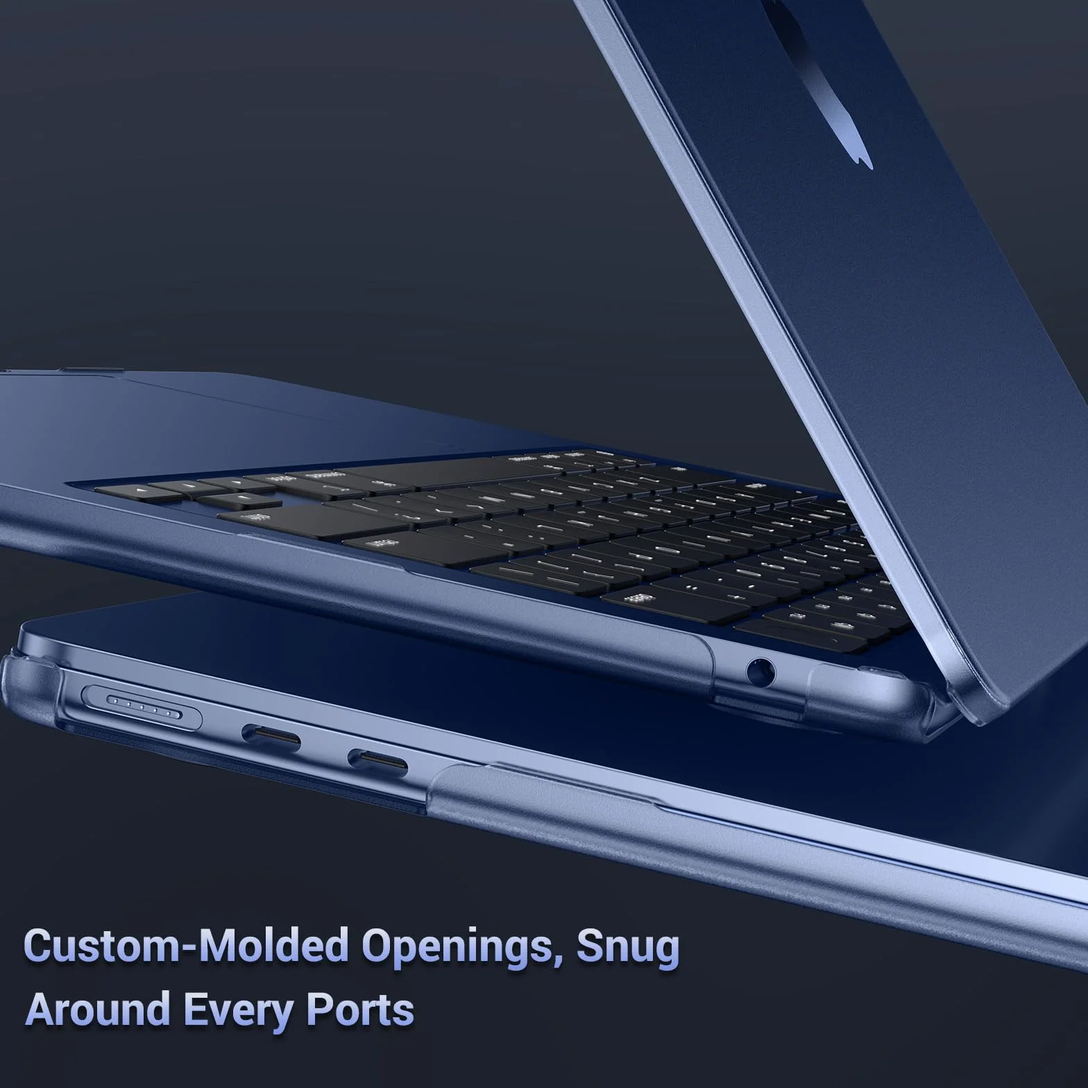 MOSISO Etui kompatybilne z MacBook Air 38.1 cm M5 M4 M3 M2 2026-2023, ultracienkie twarde etui, precyzyjny kolor i ochrona przed odciskami palców, kompatybilne z MacBook Air 38.9 cm A3448 A3241 A3114