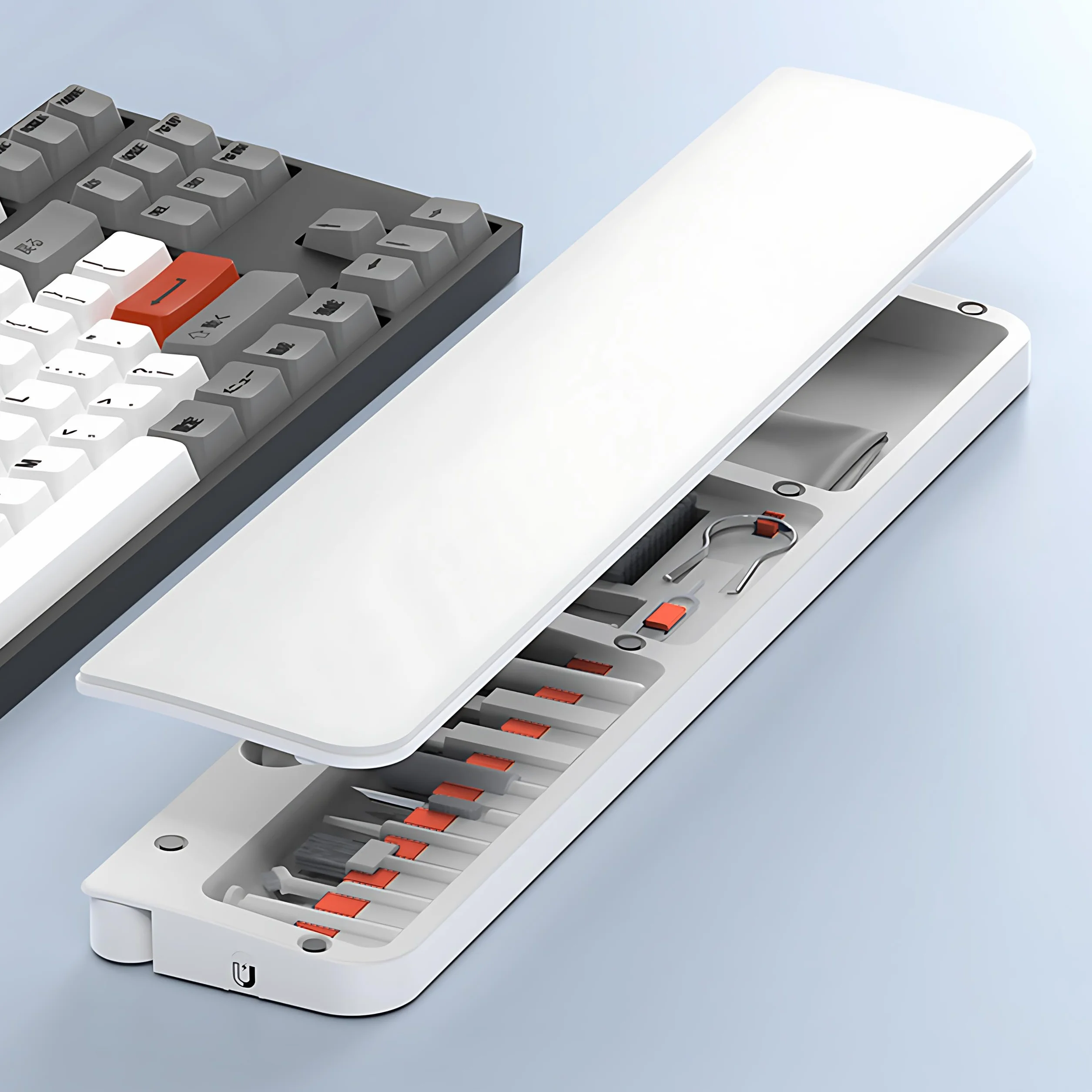 22 w 1 zestaw czyszczenia klawiatury, zestaw czyszczenia telefonu,wielofunkcyjne akcesoria do czyszczenia Phone, tablet, laptop, monitor komputera, aparat (Biały)