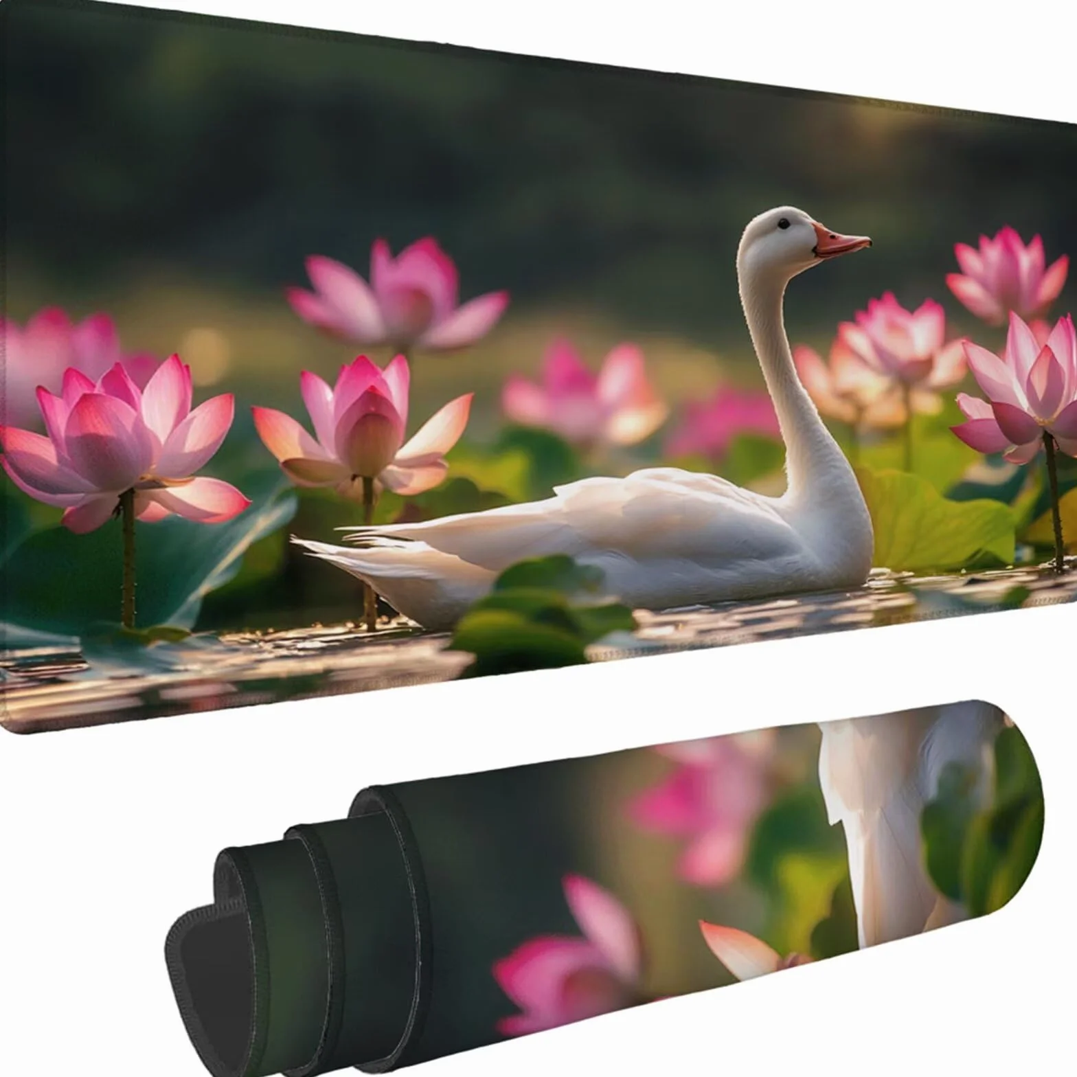 Gamingowa podkładka pod mysz 1200 x 600 x 3 mm, XXL, wodoszczelna, odporna na ścieranie, z przyszytymi krawędziami, zielona, podkładka na biurko, poprawia prędkość i precyzję, do komputera, laptopa
