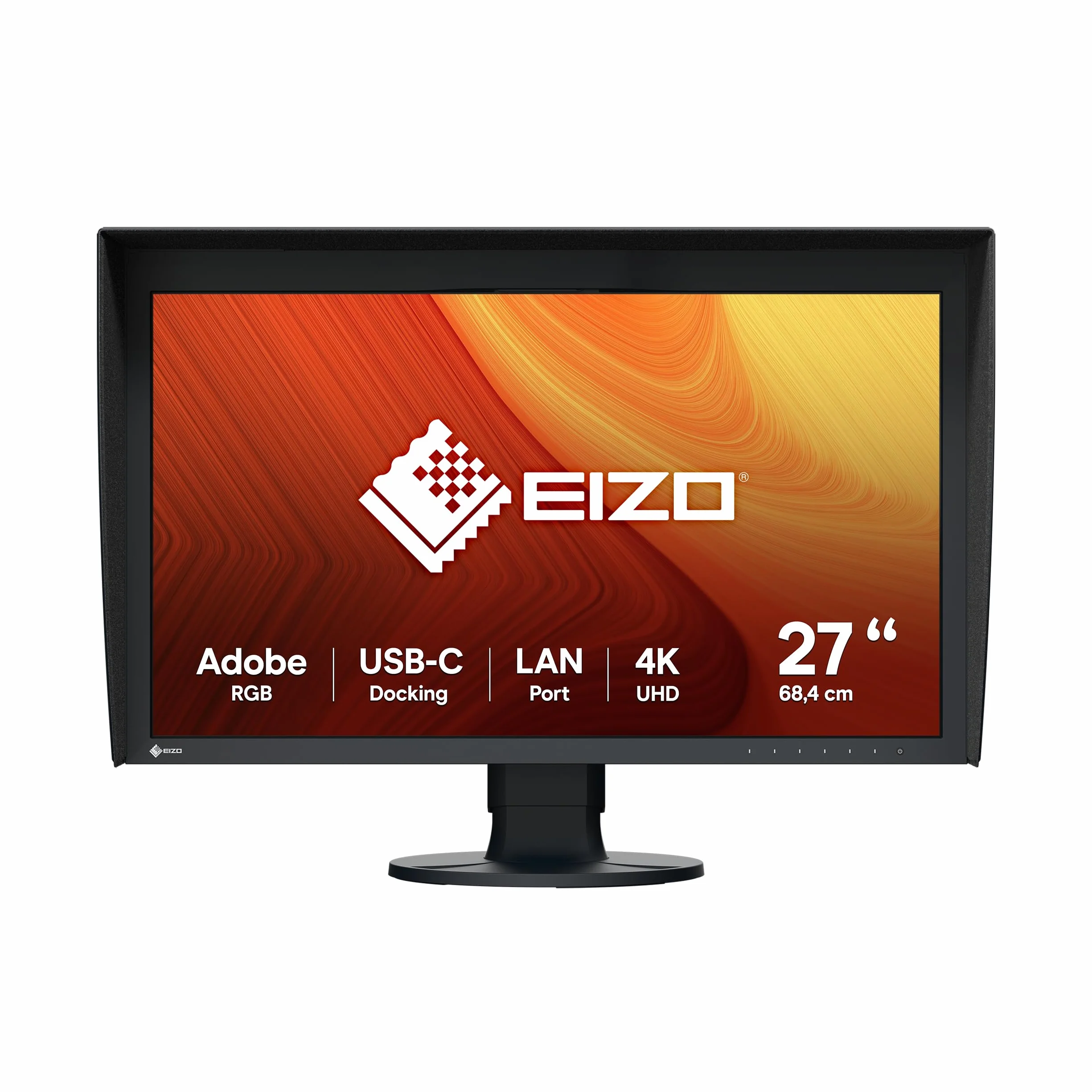 EIZO ColorEdge CG2700X monitor graficzny 68,4 cm (27 cali) (HDMI, koncentrator USB, USB-C, RJ-45 LAN, przełącznik KVM, DisplayPort, 3840 x 2160 (4K UHD), 99% AdobeRGB, 98% DCI-P3) Czarny