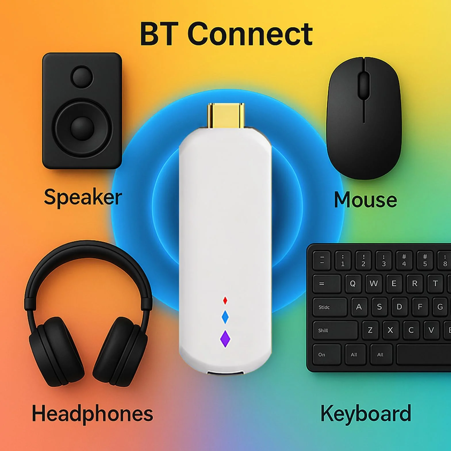 TV Box dla Systemu Android 14, Odtwarzacz Multimediów Strumieniowych 4K Ultra HD, 2 GB RAM i 16 GB ROM, Smart Box z funkcją Zdalnego Dostępu Głosowego, Obsługa TV Stick 2,4