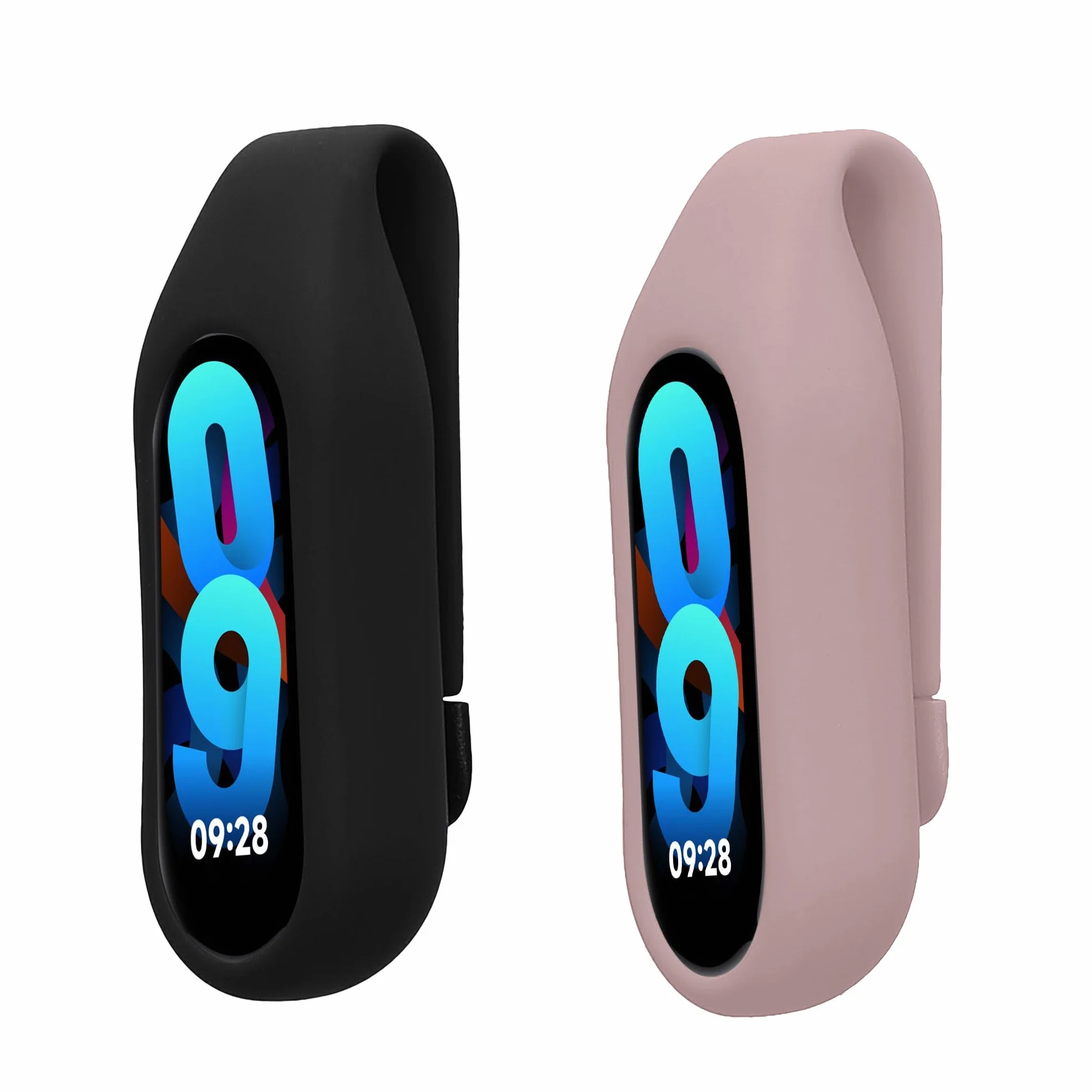 kwmobile klips do opaski kompatybilny z Xiaomi Mi Band 10/9 / 8 - silikonowa uchwyt na fitnesstracker - bez trackera