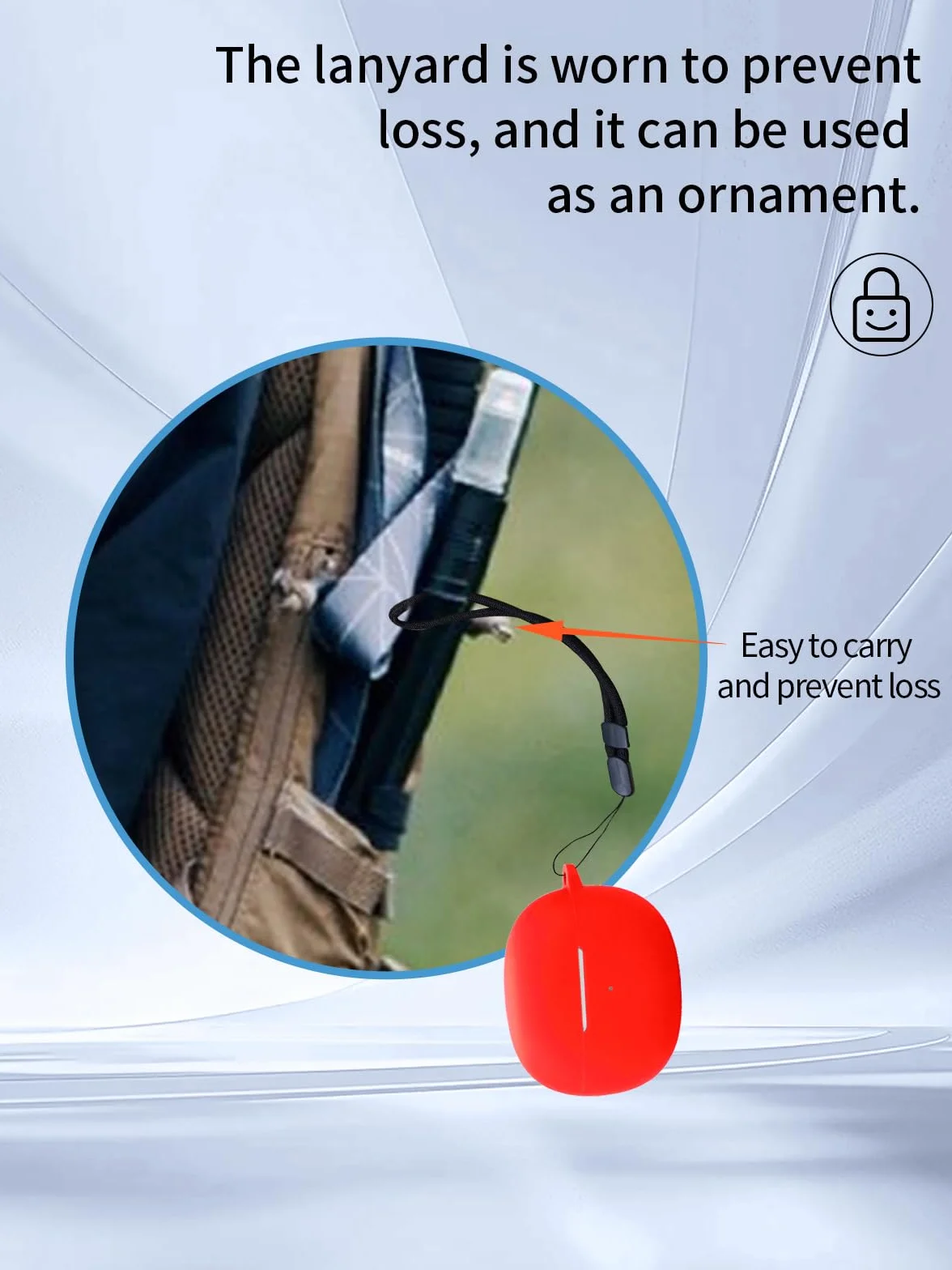 Etui na słuchawki Shokz OpenDots ONE True Wireless z redukcją szumów, silikon premium, odporny na wstrząsy, dostępny port ładowania, widoczna przednia dioda LED, ze smyczą, czerwona.