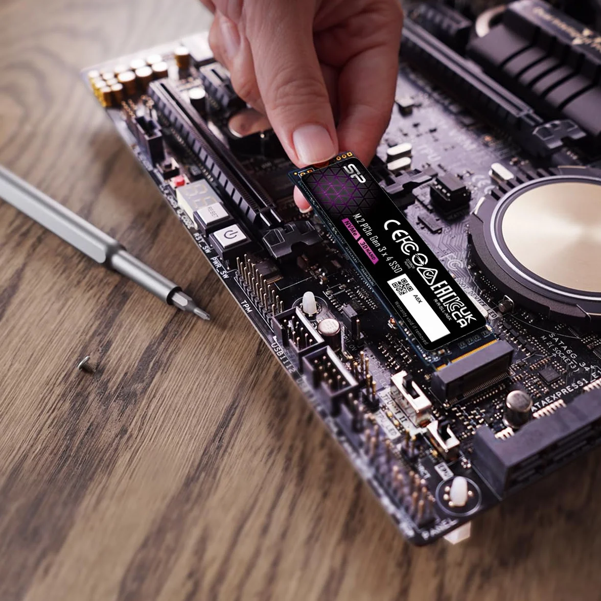 Silicon Power 1 TB NVMe M.2 PCIe Gen3x4 2280 SSD (SP001TBP34A60M28AY)