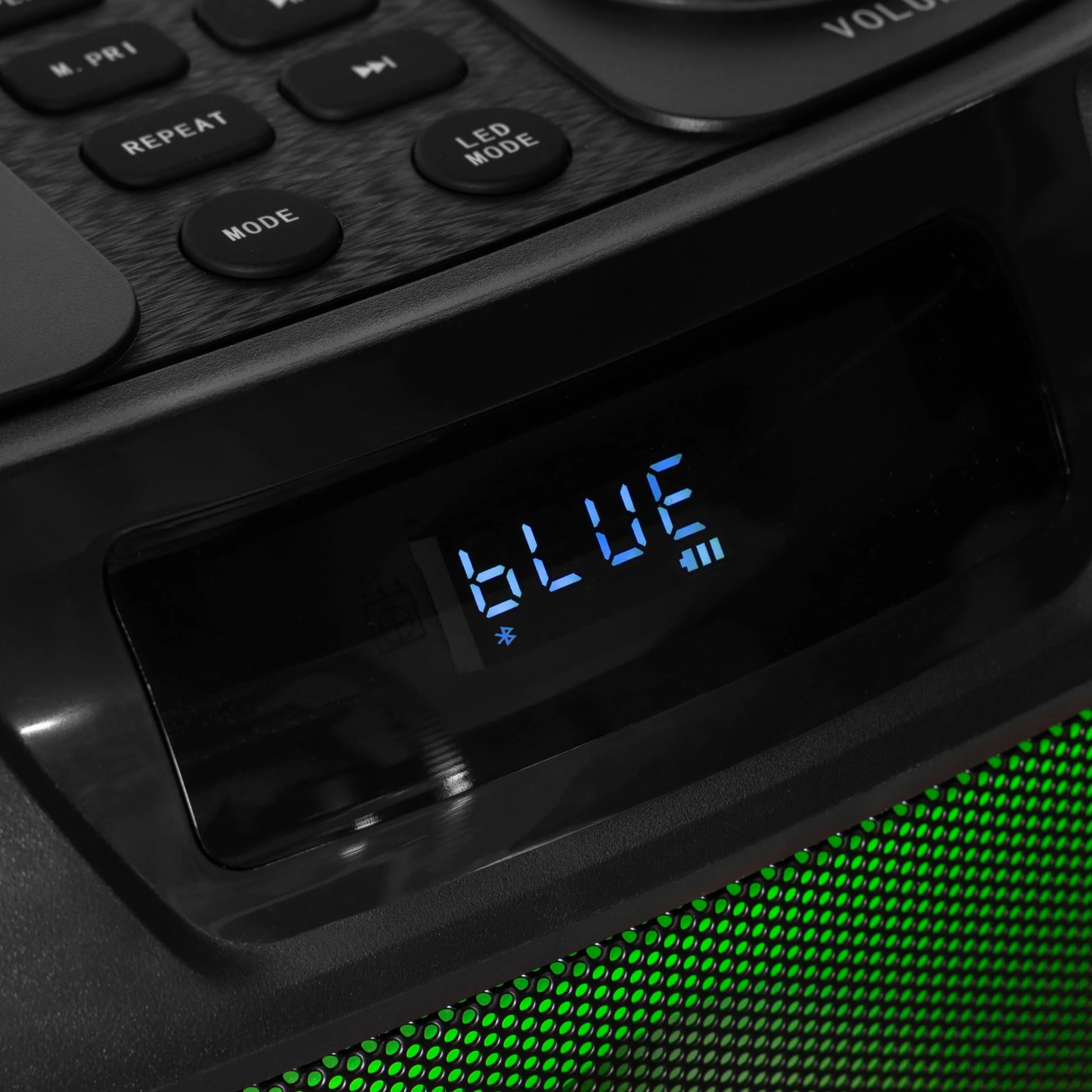 BoomToneDJ BOOMaster 900 - przenośny głośnik aktywny 900 W z efektami świetlnymi, Bluetooth 5.0, TWS, USB/SD, akumulatorem, kółkami i uchwytem.