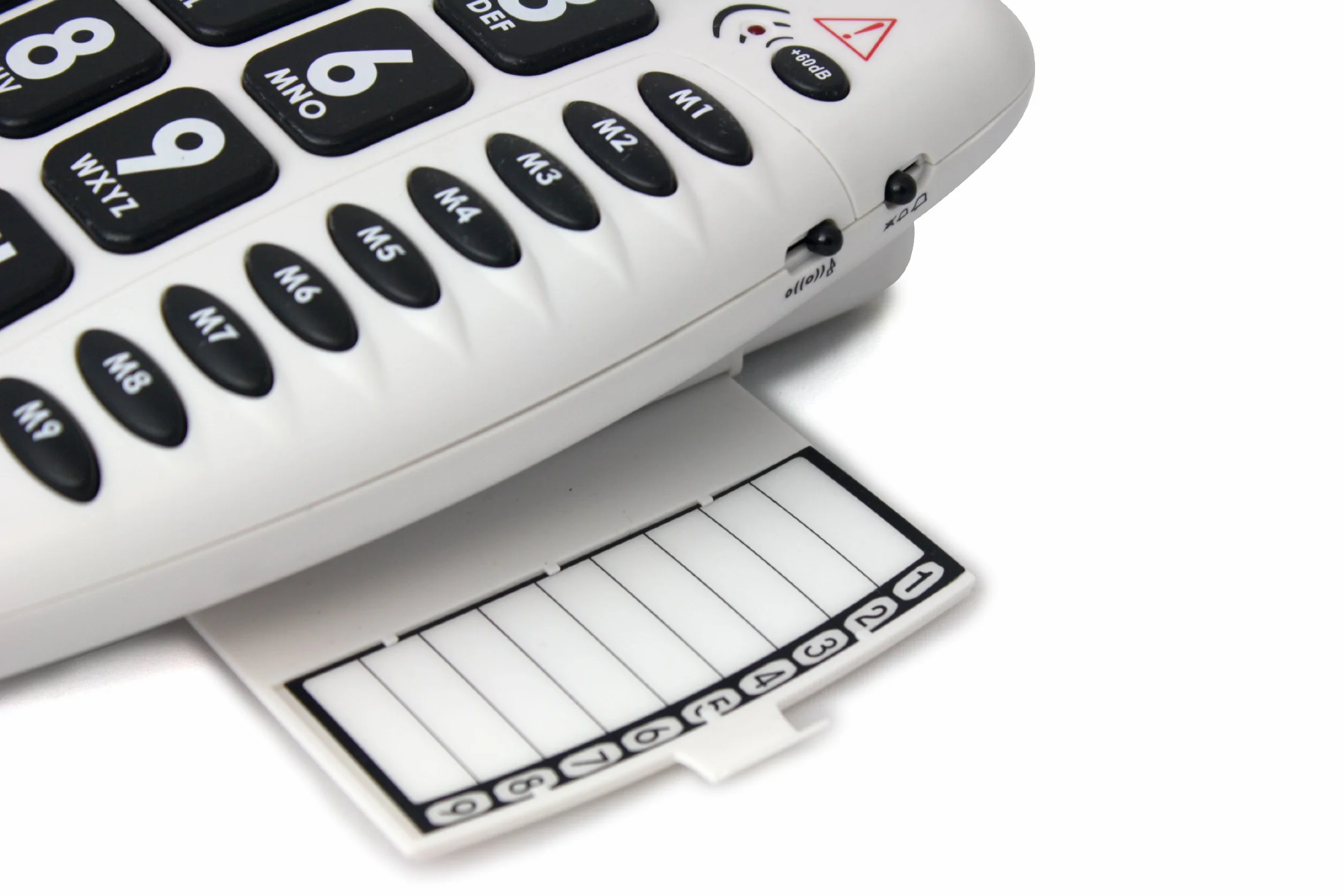 Geemarc Amplipower 50 telefon z dużymi słuchami bardzo głośny 60 dB biały wersja niemiecka