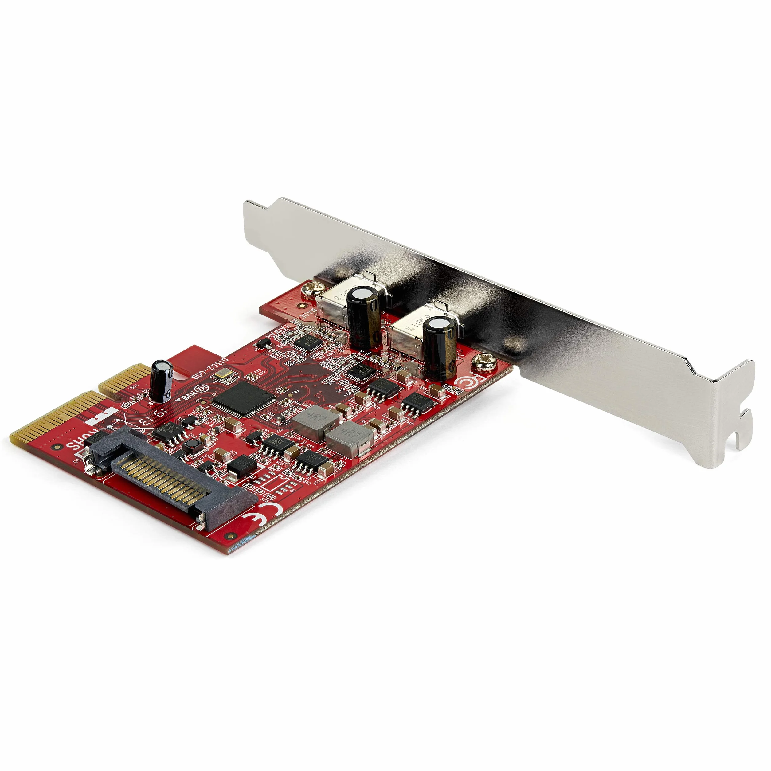 StarTech.com Karta PCIe USB 3.1-2 x USB C 3.1 Gen 2 10 Gb/s, PCIe Gen 3 x 4 - Chipset ASM3142 - Karta PCI Express USB typu C (PEXUSB312C3)