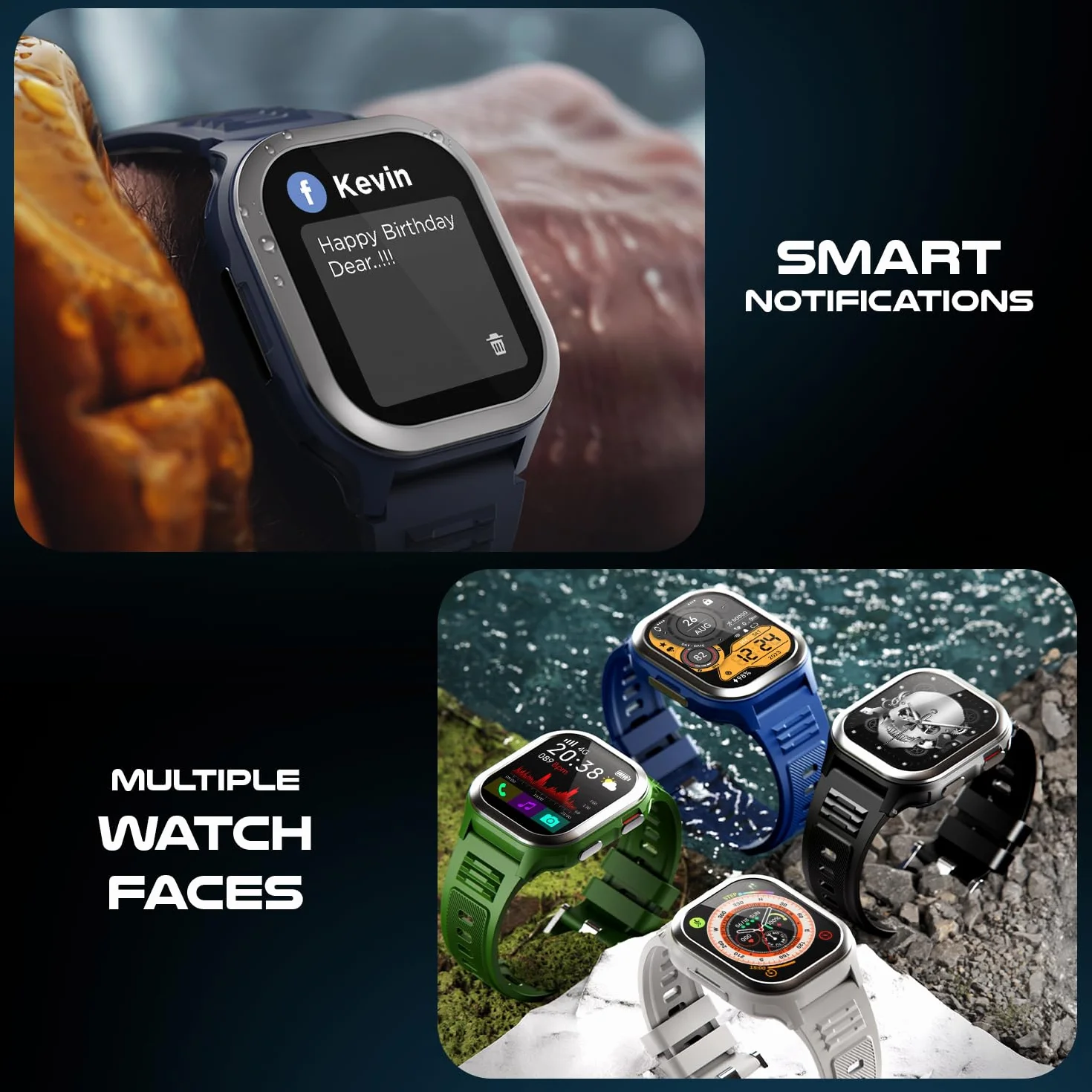 Fire-Boltt 4G Pro Volte Calling Smart Watch - wyświetlacz TFT 5.1 cm, 4G Nano-SIM GPS, Health Suite, tryby sportowe, bateria 400 mAh (czarny)