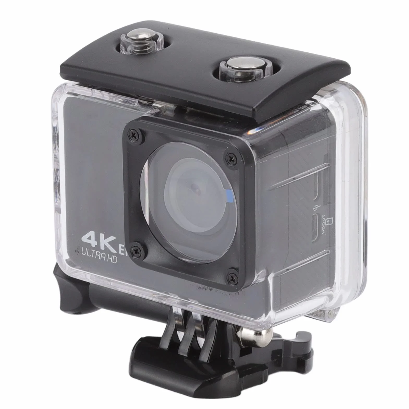Kamera Sportowa 4K 24M HD, Podwodna Wodoodporna Kamera Sportowa 98FT / 30M Wbudowany Pilot WiFi i Interfejs HDMI, Kamera do Nurkowania ze Stałymi Akcesoriami EIS, do Jazdy na Rowerze, Pływania, Nurkow
