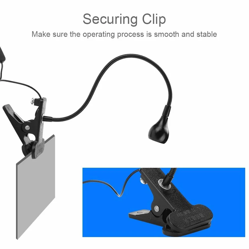 Tosuny Lampa utwardzająca UV 3 W USB LED z klejem, fioletowe światło, klips, łabędzia szyja, przełącznik do naprawy płytek