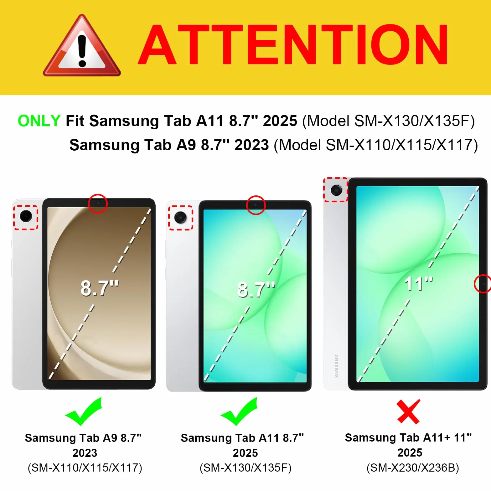 Fintie Etui do tabletu Samsung Galaxy Tab A11 8,7" 2025 / Tab A9 8,7 cala, ultra cienkie etui ochronne z przezroczystą tylną stroną, brokatowe różowe