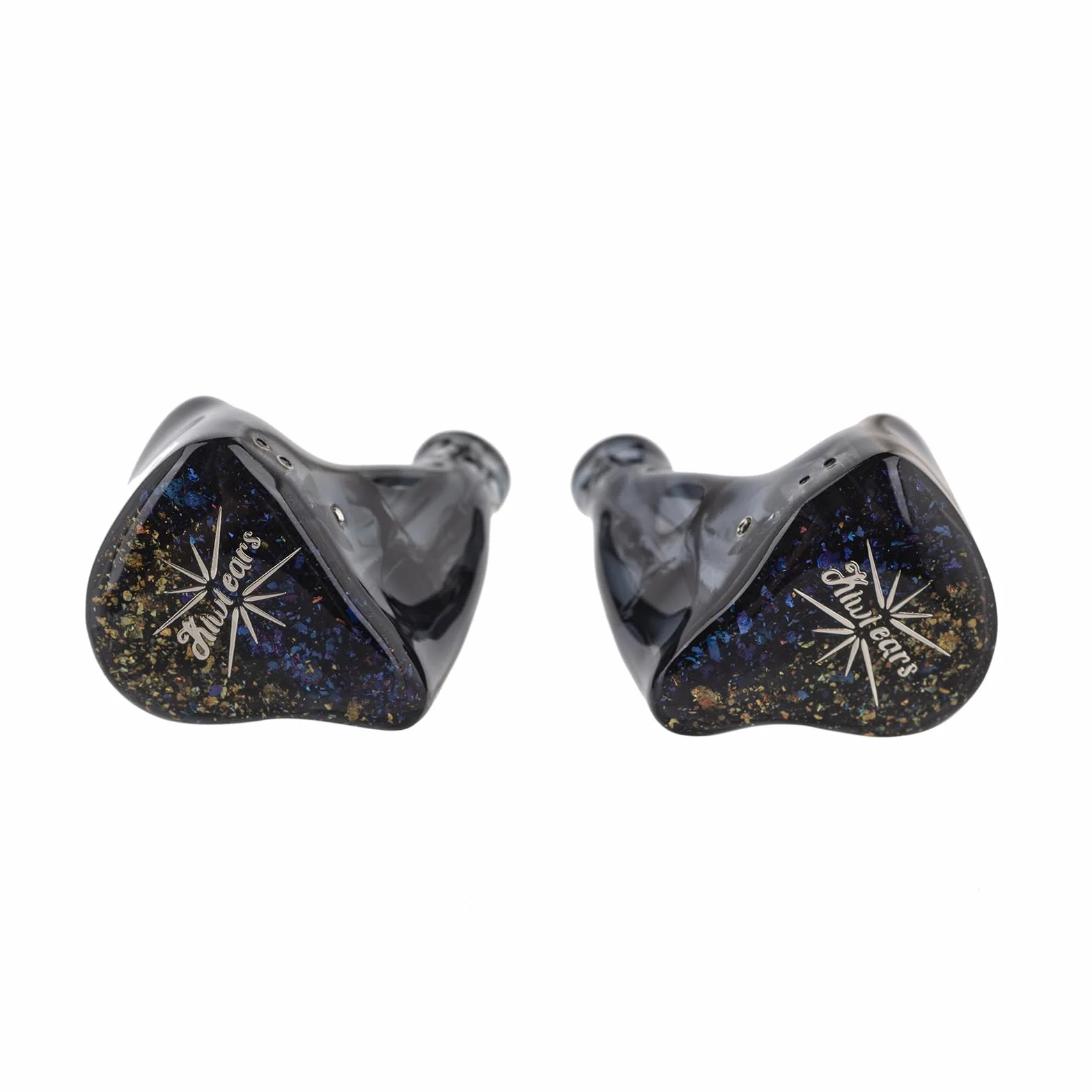 LINSOUL Kiwi Ears Forteza In Ear Monitor, słuchawki HiFi 1BA + 2DD z kablem, słuchawki do gier, hybrydowe słuchawki douszne IEM, ze zdejmowanym kablem IEM dla muzyków i graczy (czarne)