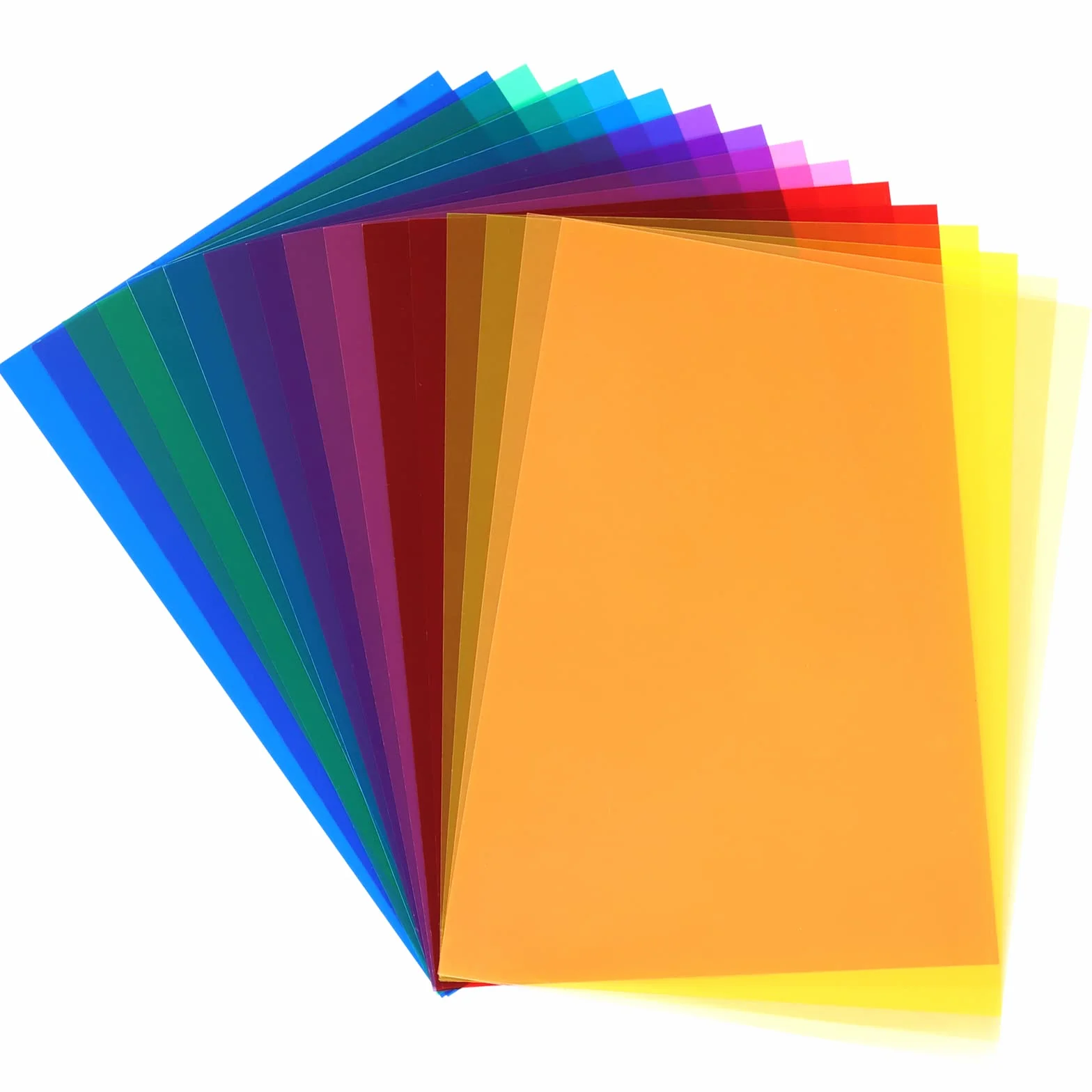 16 sztuk kolorowe folie filtr żelowy folia przezroczysta profesjonalna korekcja kolorów folia okienna lampy do fotografii Studio stroboskop lampa błyskowa LED kamera scena Party udekoruj DIY 29.7x21cm