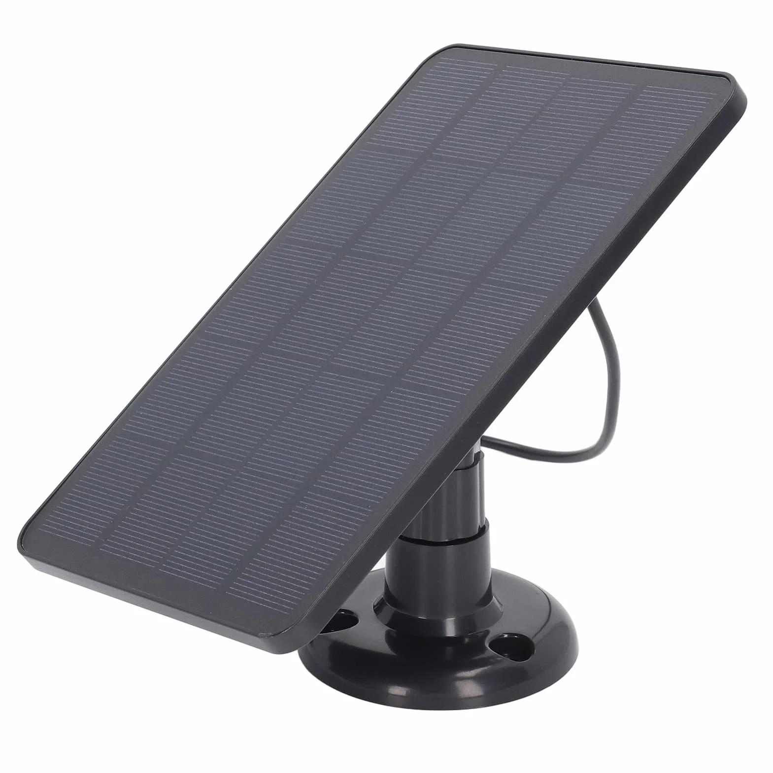 10W Ładowarka Do Paneli Słonecznych Z Micro Usb, Niskie Zużycie Energii, Ładowanie Dla Aparatu I Urządzeń, Panel Słoneczny Z Funkcją Monitorowania Bezpieczeństwa (Czarny)