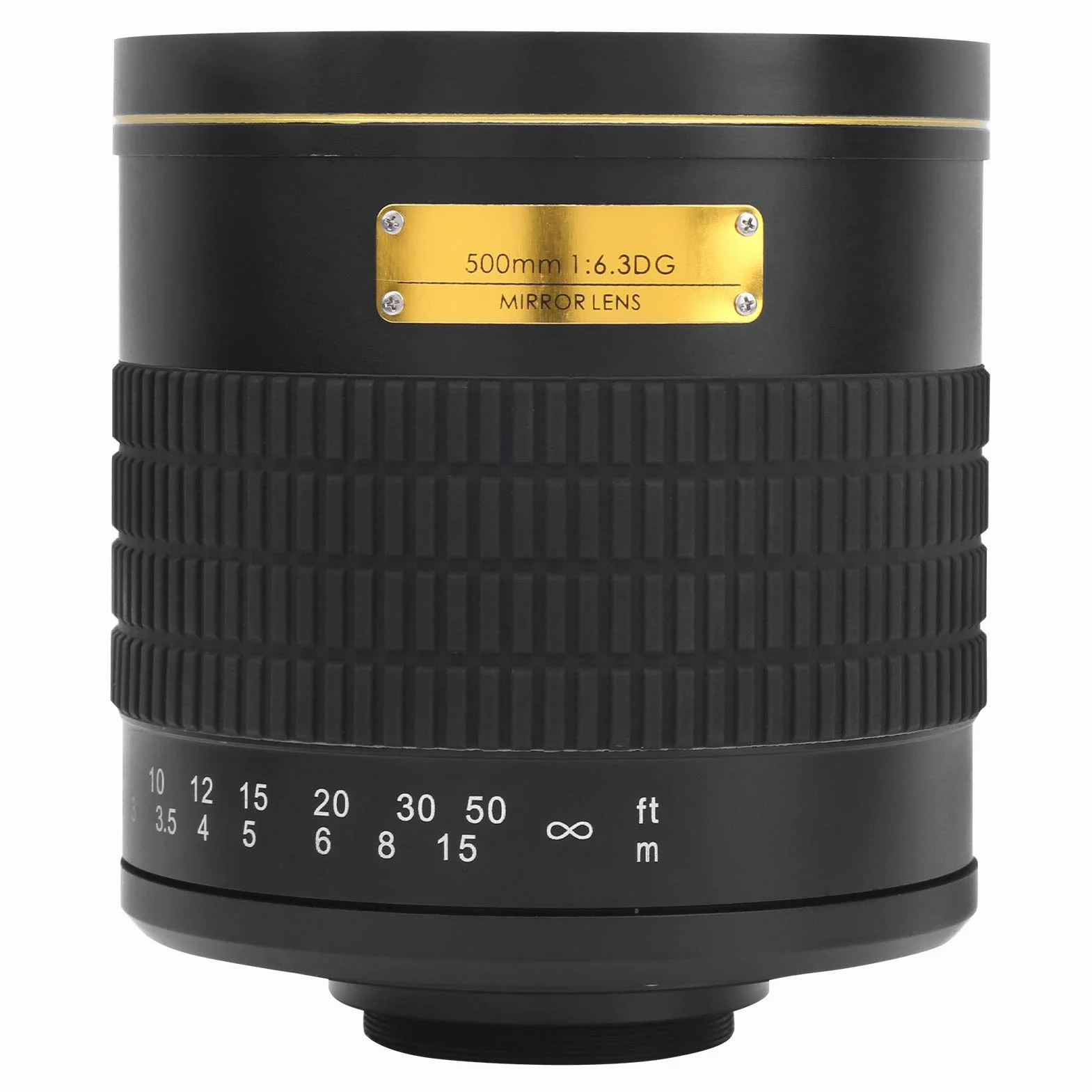 Teleobiektyw Lustrzany 500 Mm F6,3 do Aparatu z Mocowaniem EF, Lekka Konstrukcja Zapewniająca wygodę Użytkowania, Obiektyw z ręczną regulacją Ostrości do Fotografowania Owadów i Turystyki