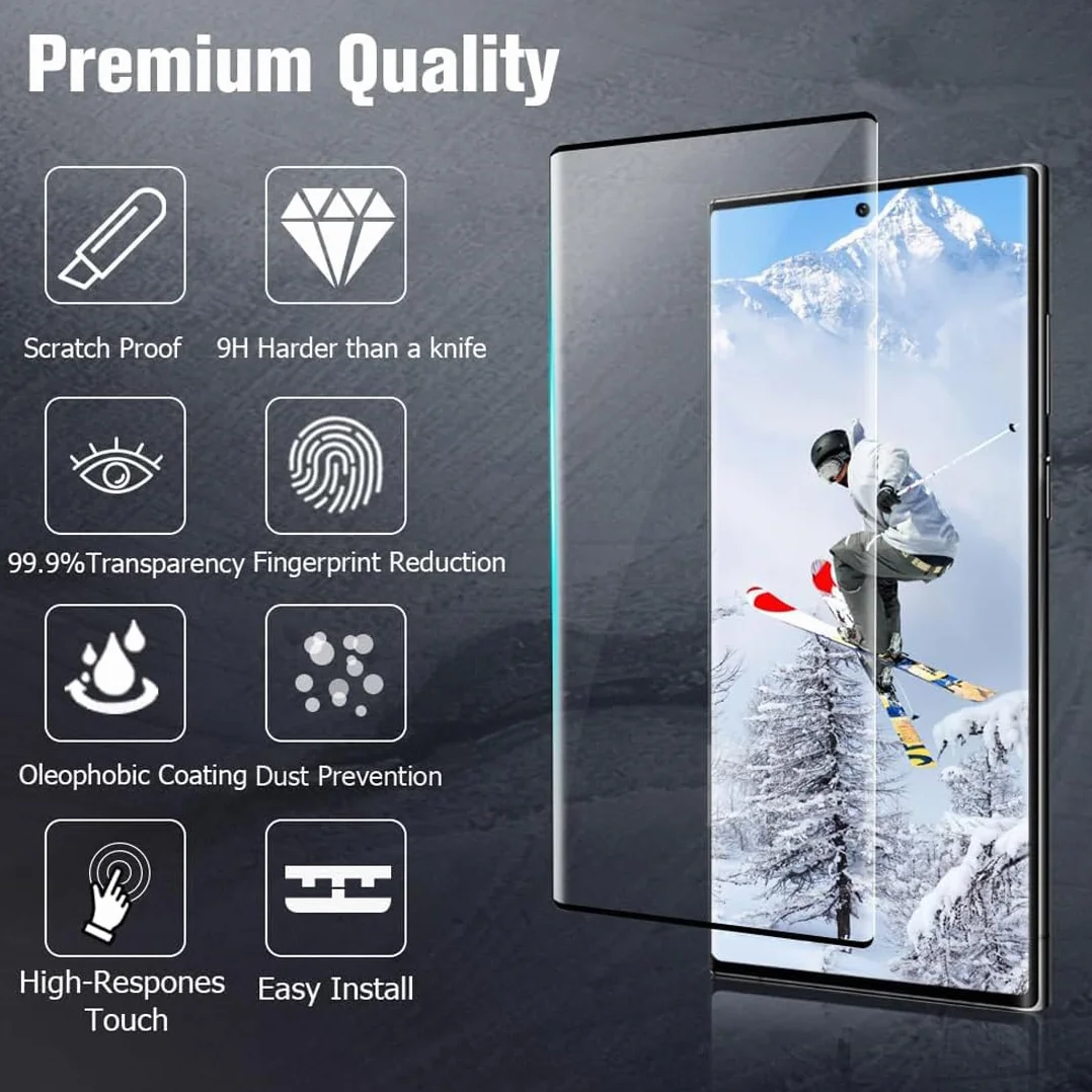 Ochraniacz ekranu do OnePlus 12, twardość 9H, przezroczysty HD, odporny na zarysowania, bez pęcherzyków powietrza, osłona ekranu ze szkła hartowanego do OnePlus 12 5G [NIE DLA OnePlus 12R]