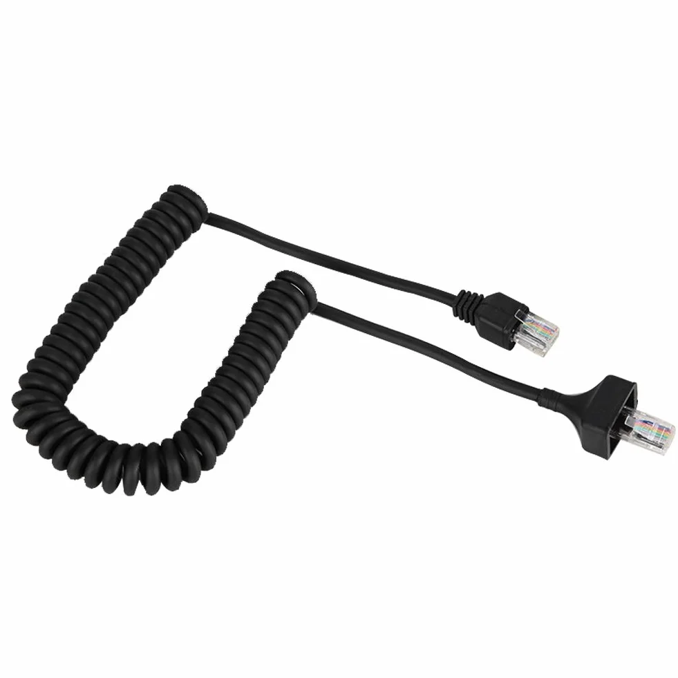 Kabel Mikrofonowy, 8-pinowy, Elastyczny Kabel o Długości 50 Cm, Przewód Mikrofonowy, Kabel Mikrofonowy, Kabel Mikrofonu Głośnikowego do Radia Kenwood