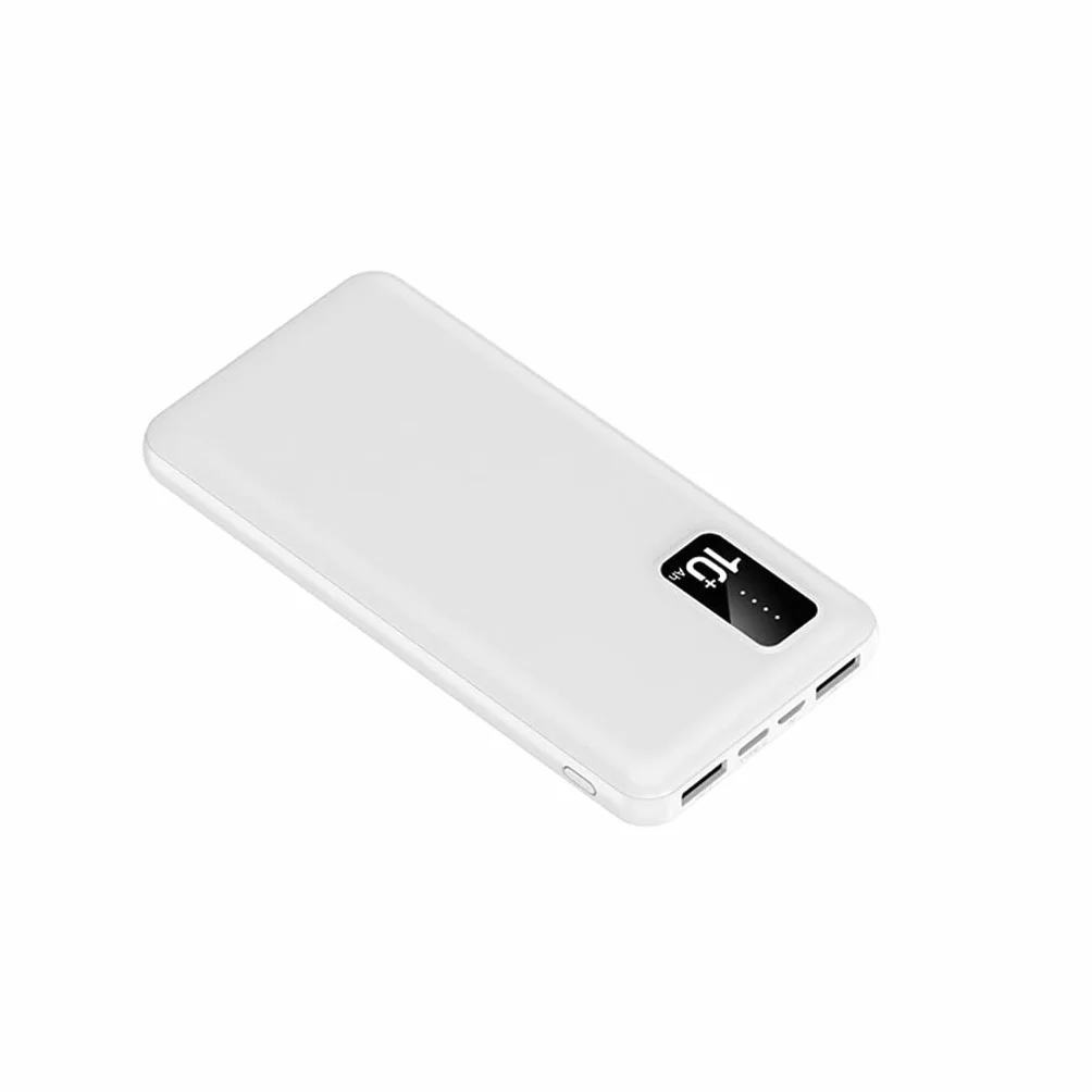 JJJ Szybkie ładowanie Powerbank 20000 mAh kreatywny powerbank o dużej pojemności (kolor: biały, rozmiar: 10 000 mAh)