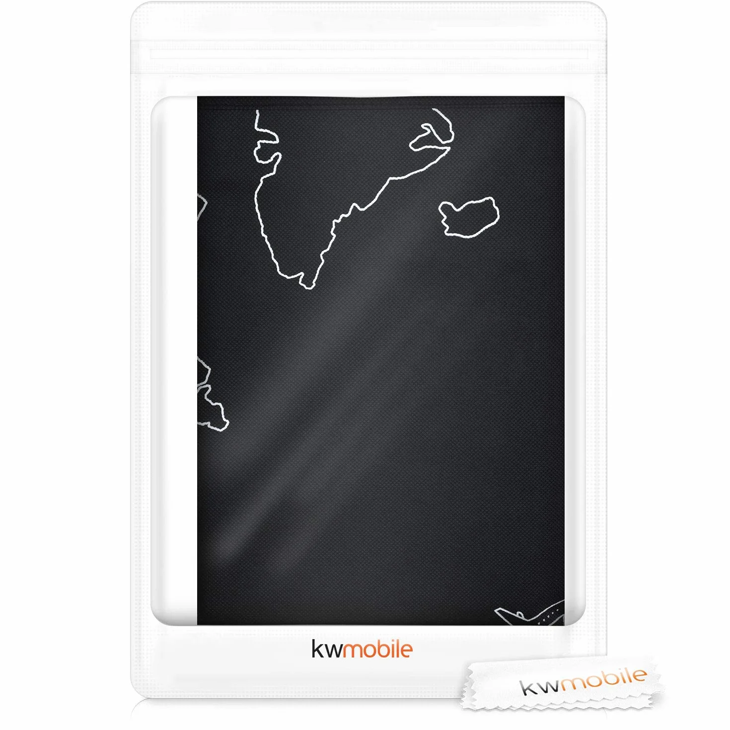 kwmobile Pokrowiec na monitor komputerowy 27-28" biało-czarny