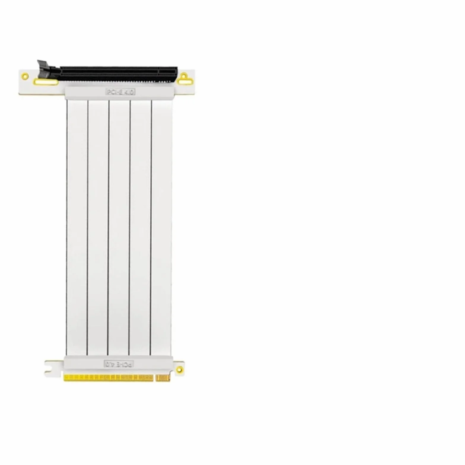Biały kabel PCIe 4.0 Riser Pionowy zestaw kart graficznych do montażu pionowego PCI Express X16 GEN4 karta przedłużająca do GTX RTX Series GPU (60 cm)