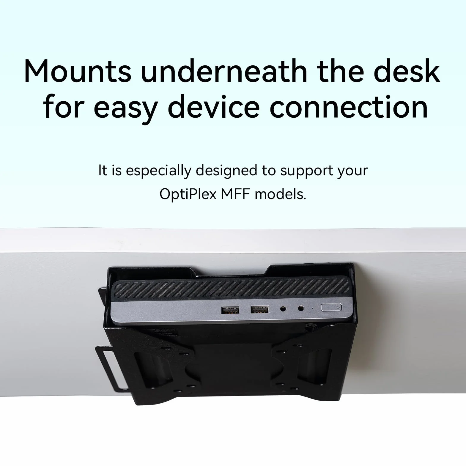 Shinar Metalowy Uchwyt Kompatybilny z HP Desktop, ProDesk, EliteDesk Mini - Podkładka i Uchwyt Ścienny, Montażowy Adapter VESA dla Mini PC | Uchwyt metalowy pod stół i uchwyt ścienny, uchwyt montażowy Mini PC VESA uchwyt adapter