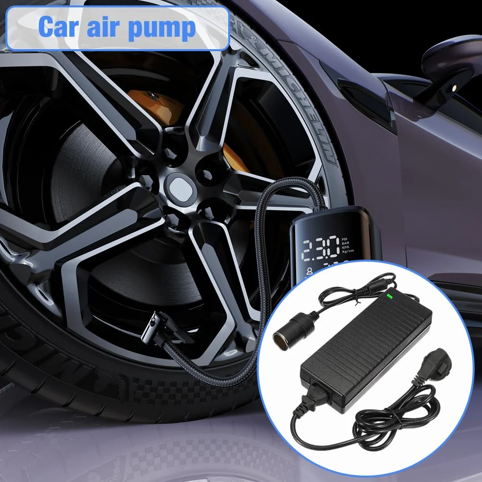 Przetwornica napięcia 220 V na 12 V, adapter sieciowy 12 V 15 A, adapter do gniazda zapalniczki samochodowej, nadaje się do sprężarek powietrza, przenośnych lodówek, wentylatorów samochodowych