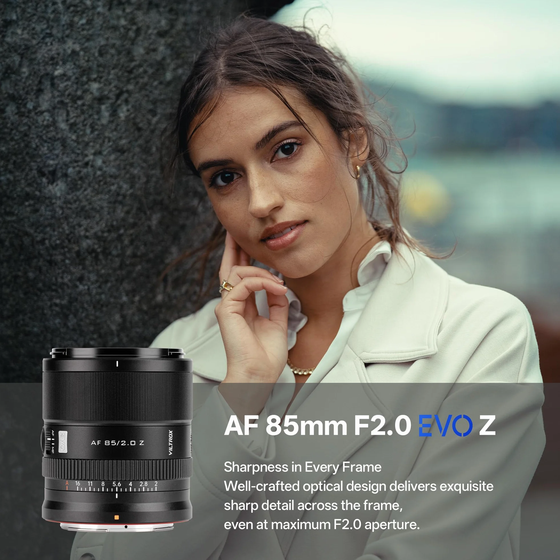 VILTROX 85 mm f/2.0 EVO Z obiektyw, pełna intensywność autofokusa z pełnym natężeniem ostrości kompatybilny z aparatami Nikon Z-Mount Z5, Z50, Z50II, Z6, Z6II, Z7, Z7II, ZFC, Z30, Z9, Z8, ZF, Z6III