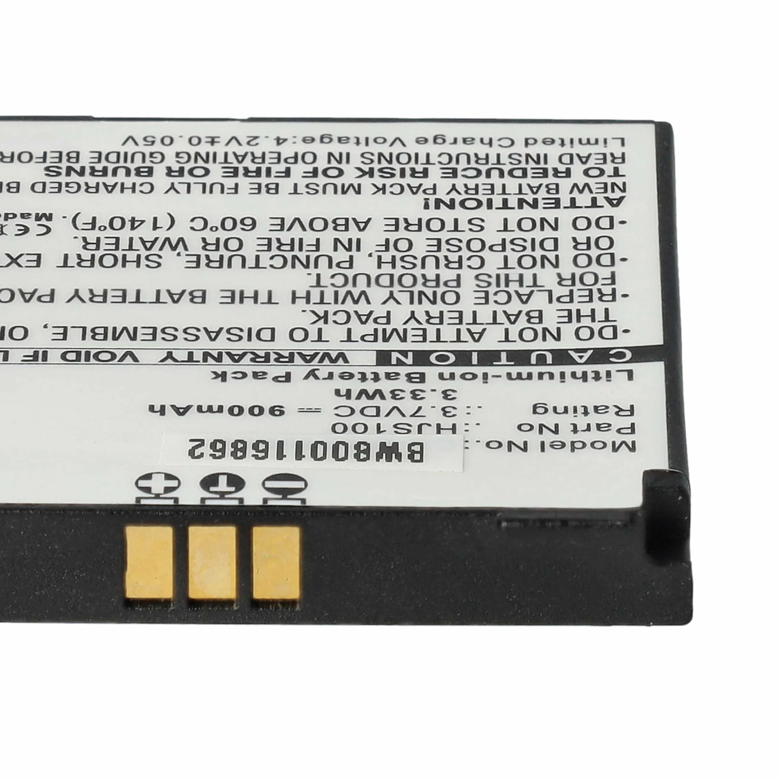 vhbw Zapasowa bateria kompatybilna z Becker HJS100, HJS-100, pilot mapy system nawigacji GPS nawigacji satelitarnej (900 mAh, 3,7 V, Li-Ion)