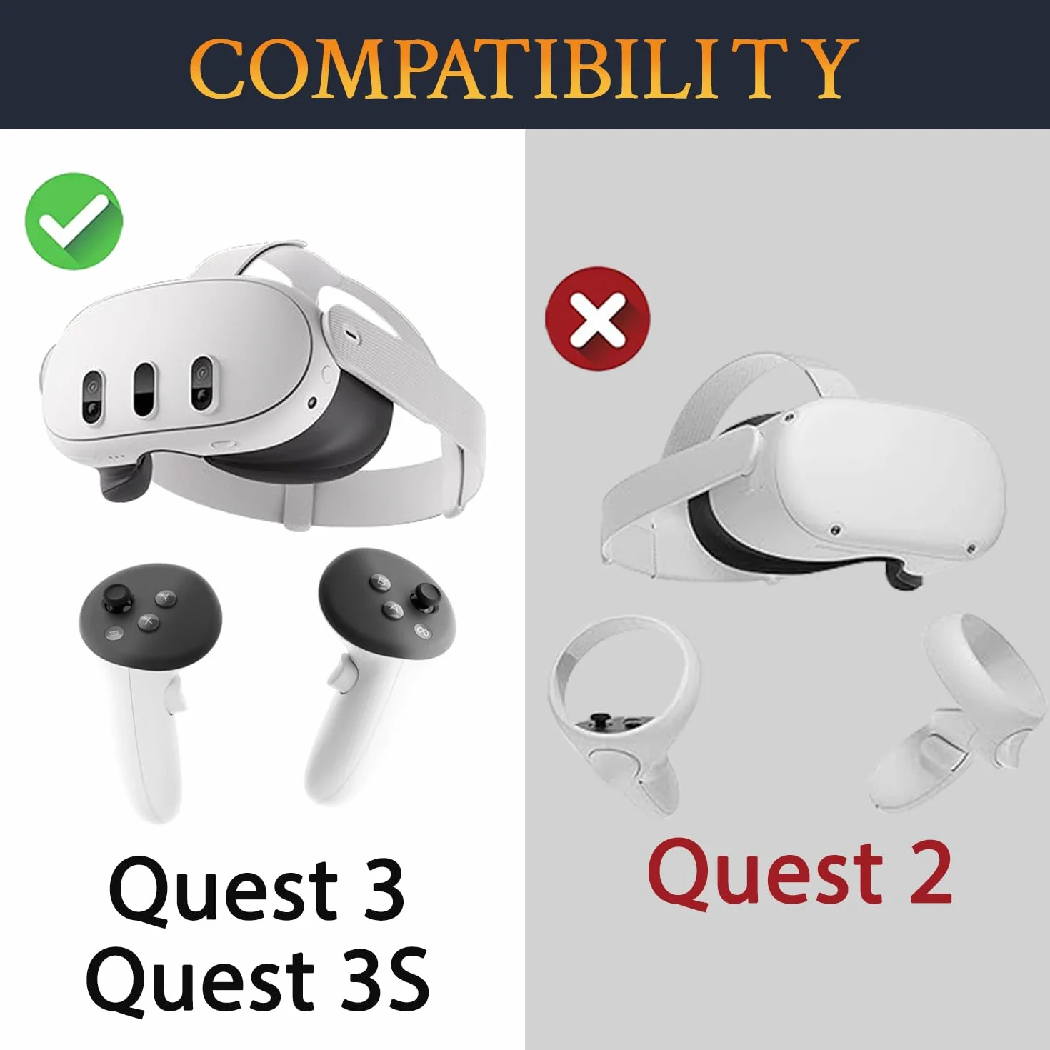 SOULWIT 1 para ulepszonych wymiennych pasków na nadgarstek do Oculus Quest3/Quest 3, wytrzymałe i regulowane paski na rękę do Meta Quest3S/Quest 3S kontrolera, łatwa instalacja typu zrób to sam
