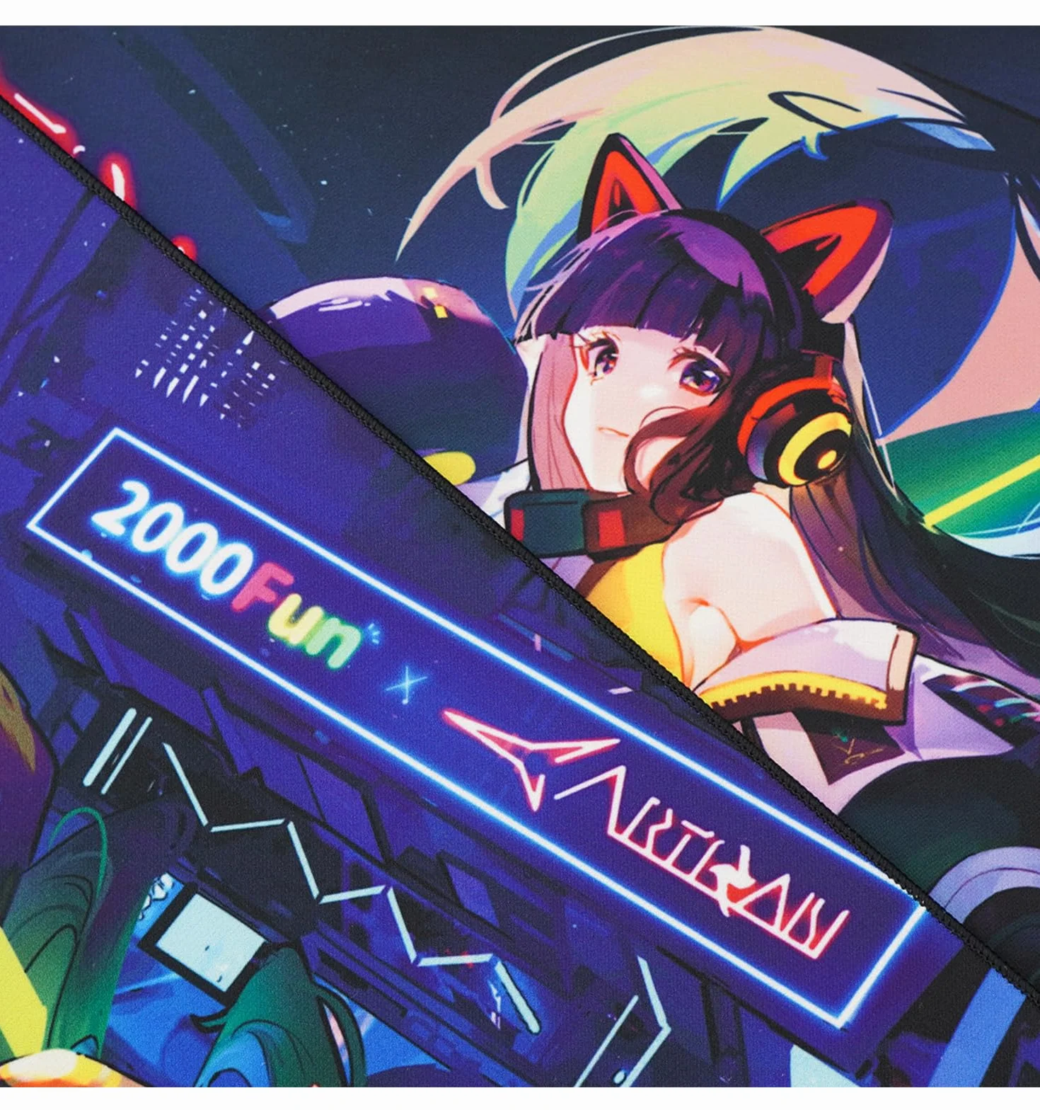 Artisan XXL XSoft gamingowa podkładka pod mysz do e-sportu NINJA FX Zero, współpraca 2000FUN, Yakō Night Scene Special Edition