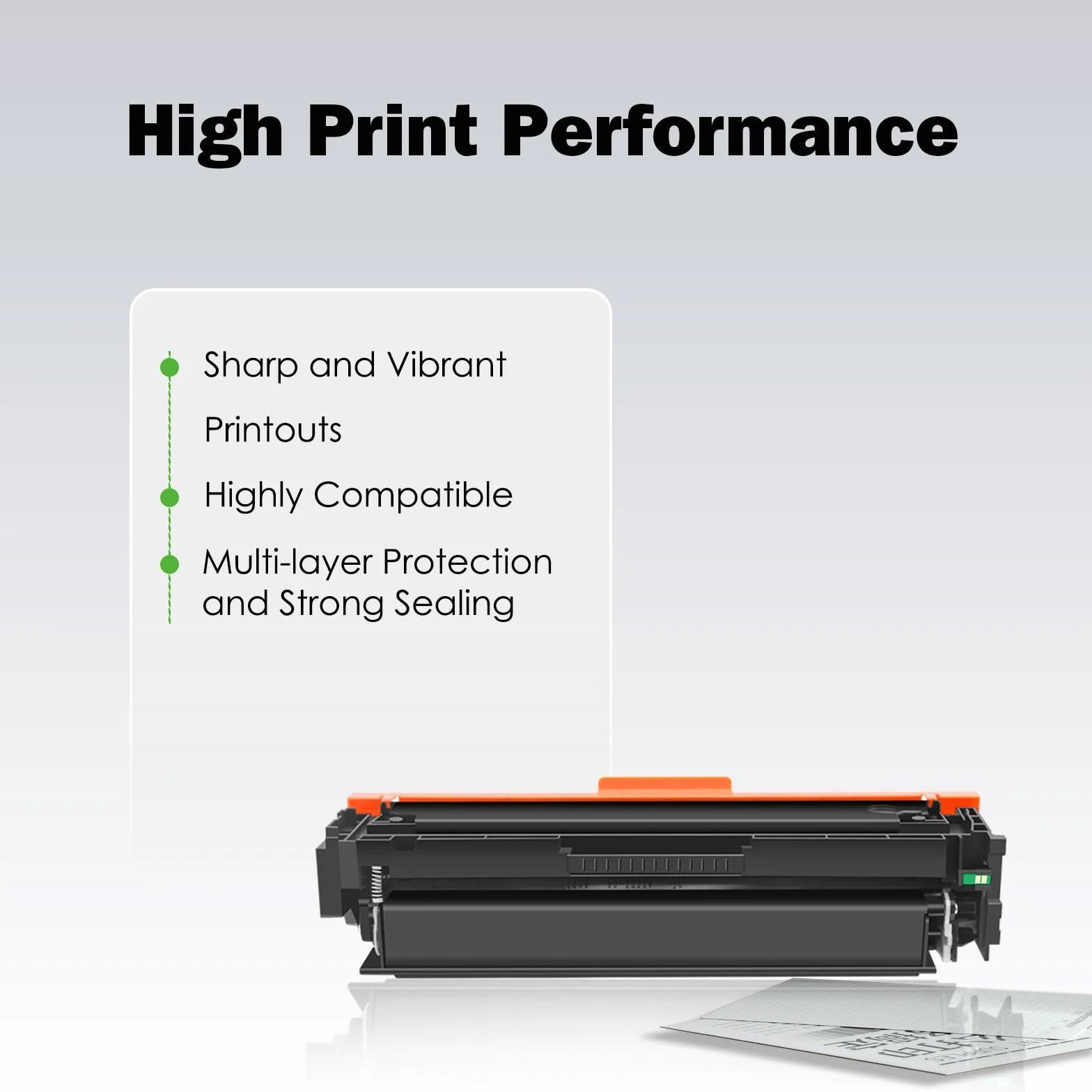 415A Toner zamiennik do HP Color LaserJet Pro MFP M479fnw, M479fdw, M479fdn, M479dw, M454dw, i M454dn M455y (czarny, 1 opakowanie) - z chipem