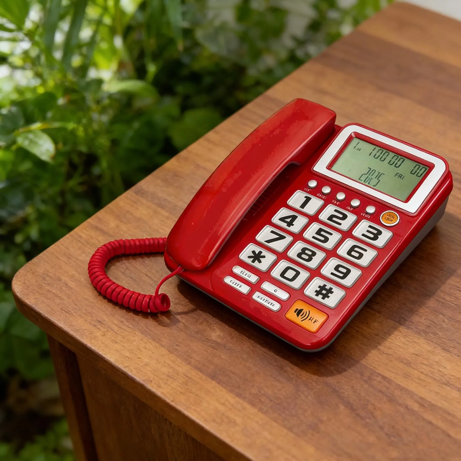 ordinarYone Telefon przewodowy Podstawowy telefon stacjonarny dla seniorów Analogowy telefon domowy z wyświetlaczem połączenia Małe biurko Pokój gościnny Telefon