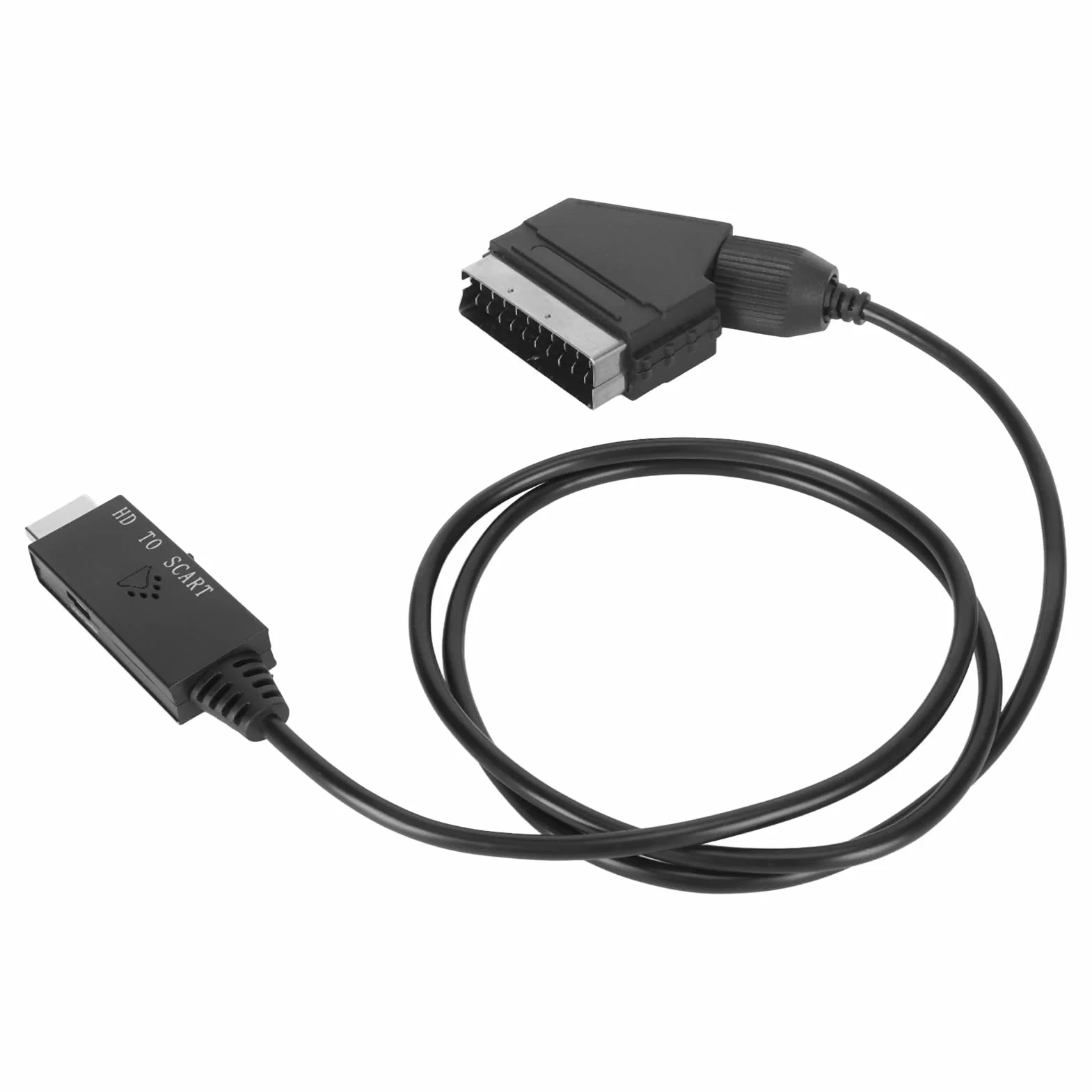 Konwerter HDMI na SCART, kabel HD do SCART, obsługuje PAL NTSC, adapter do telewizora VHS DVD
