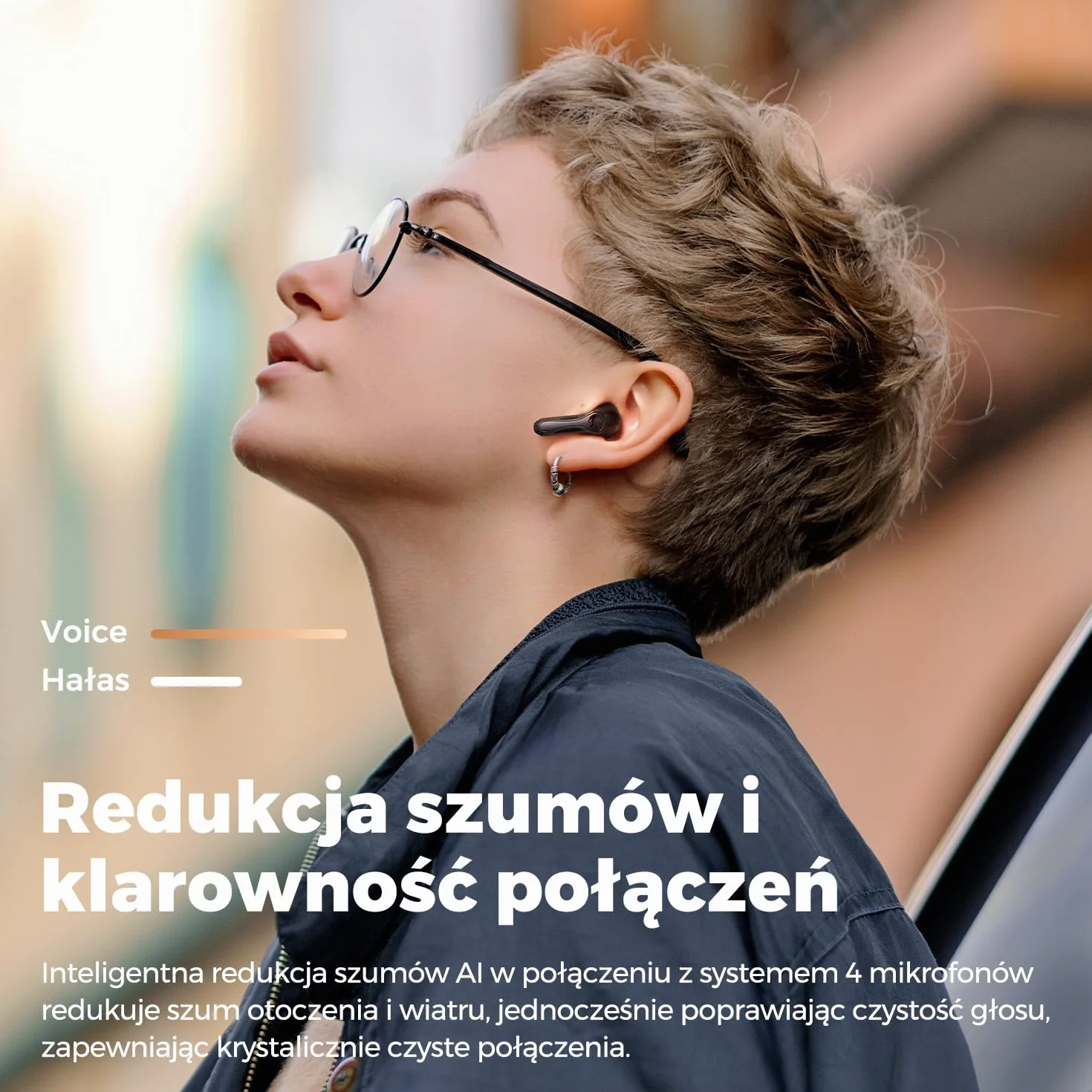 SoundPEATS Air5 Lite Bezprzewodowe słuchawki douszne o wysokiej rozdzielczości, słuchawki Bluetooth 5.4 z 4 mikrofonami, słuchawki LDAC Półuszne dźwięk stereo, 30 godz., Kontrola aplikacji