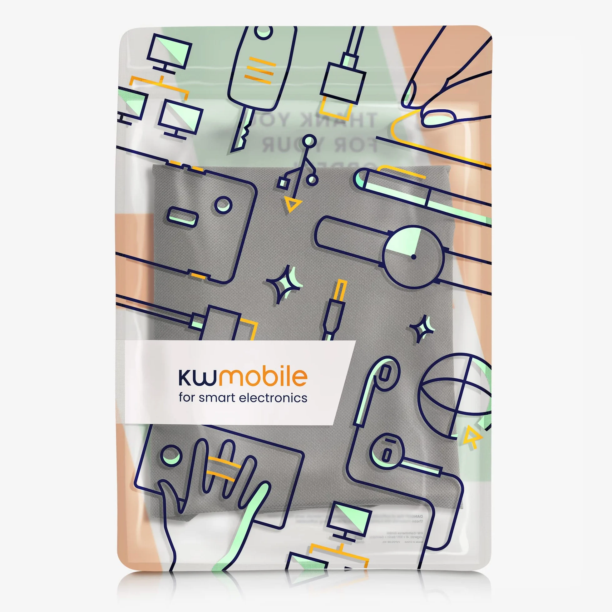kwmobile Etui kompatybilne z HP Envy 6020e / Envy 6055e - torba etui drukarka - osłona przeciwpyłowa osłona ochronna osłona ochronna - ciemnoszara