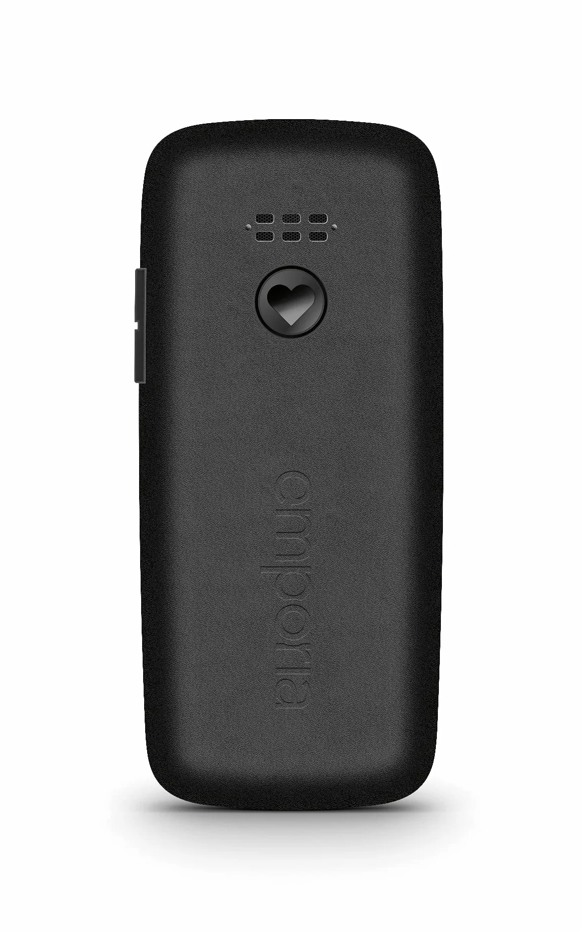 Emporia Happy Starszy telefon komórkowy, wysokiej jakości, wytrzymały telefon, kolorowy wyświetlacz, Bluetooth, 3 szybkie przyciski, duże podświetlane przyciski, stacja ładowania, czarny (Włochy)