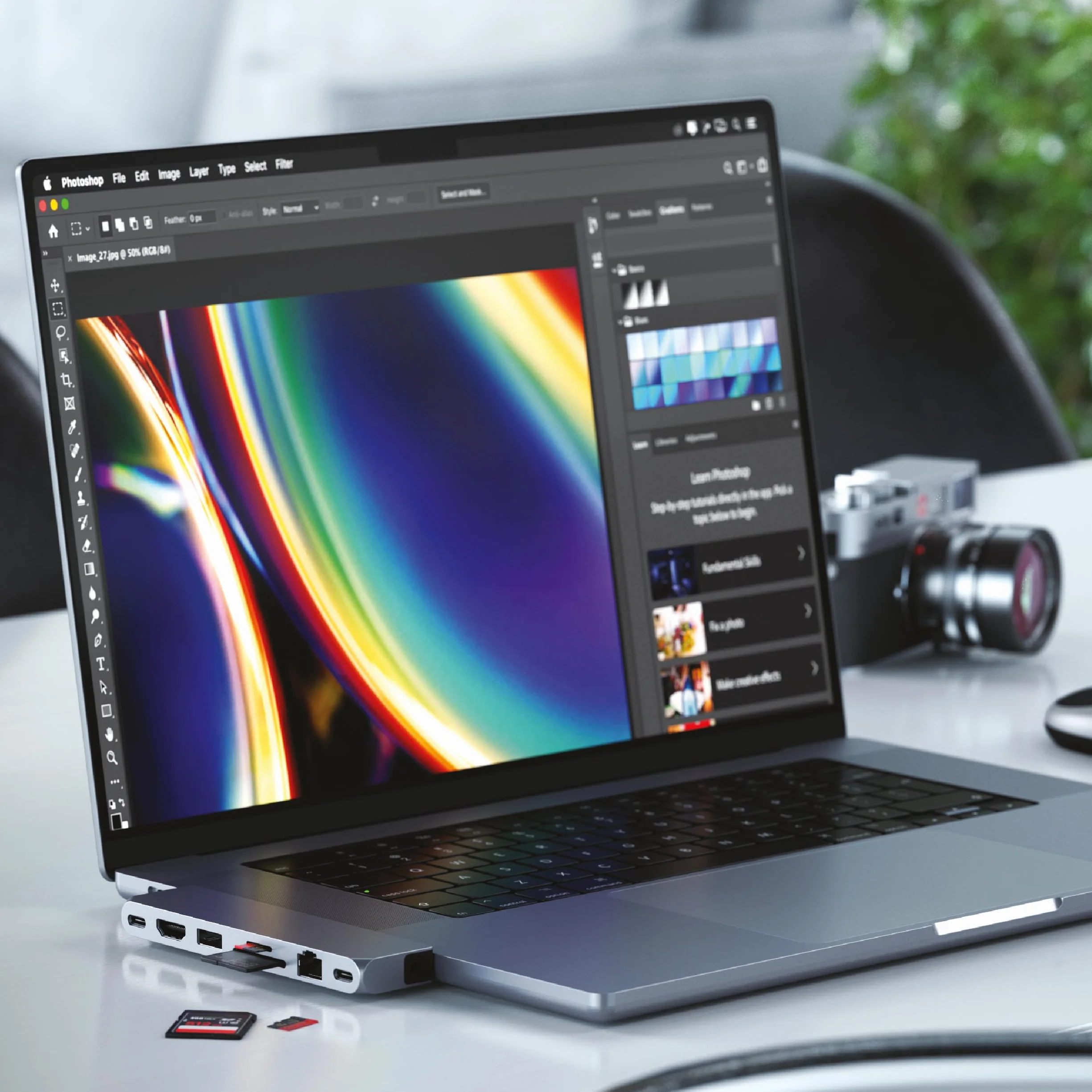 SATECHI podwójny hub USB-C Pro Max 8 w 1, gwiezdna szarość | USB4 40 Gb/s, PD 96 W, HDMI 4K@60 Hz, Ethernet, porty USB-C/USB-A 5 Gb/s, audio i czytniki kart