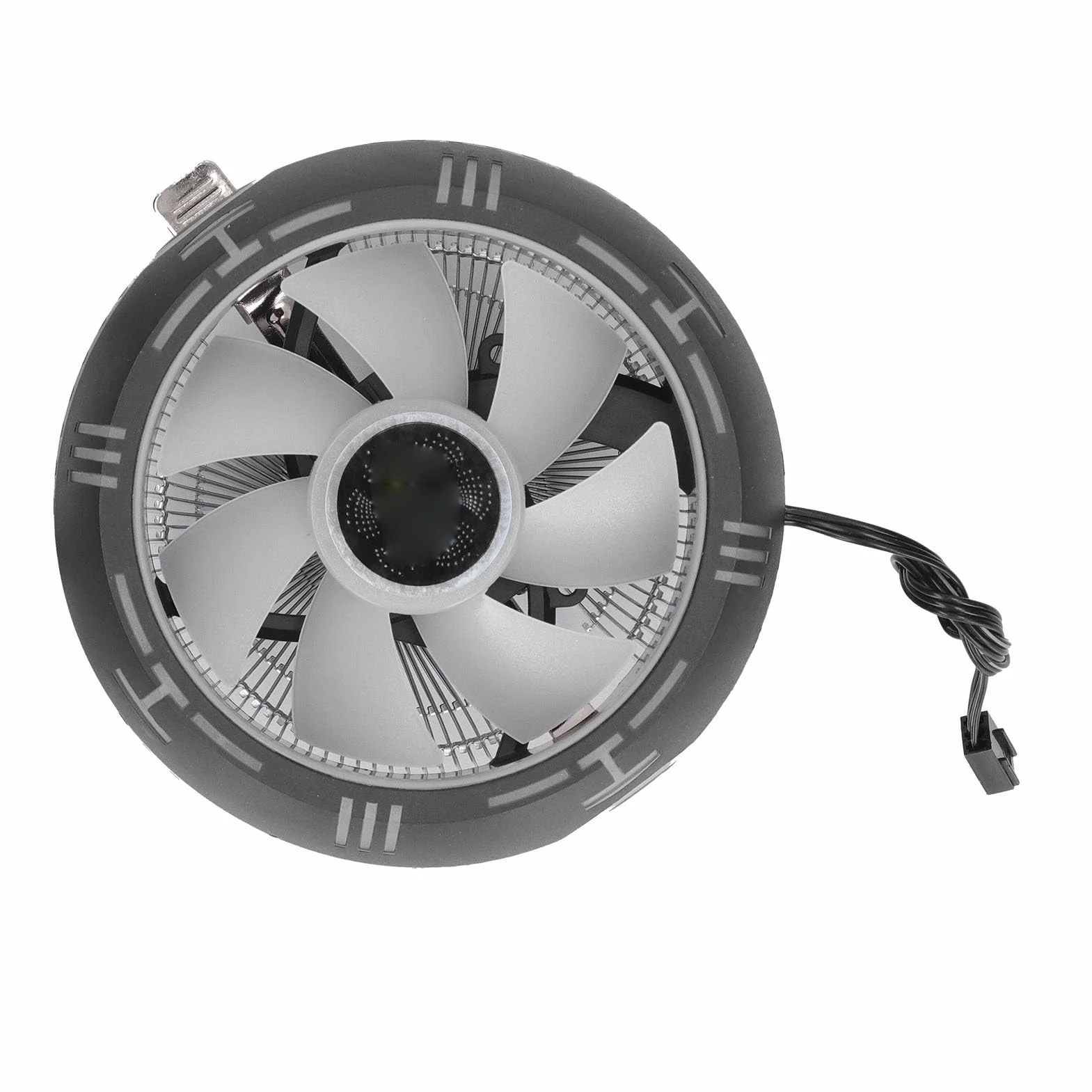 Fafeicy Wentylator Chłodzenia CPU z inteligentną kontrolą Temperatury i łożyskiem Hydraulicznym do Odprowadzania Ciepła z Procesora Komputera, LGA115x AM4, Miedziano-aluminiowy Radiator,