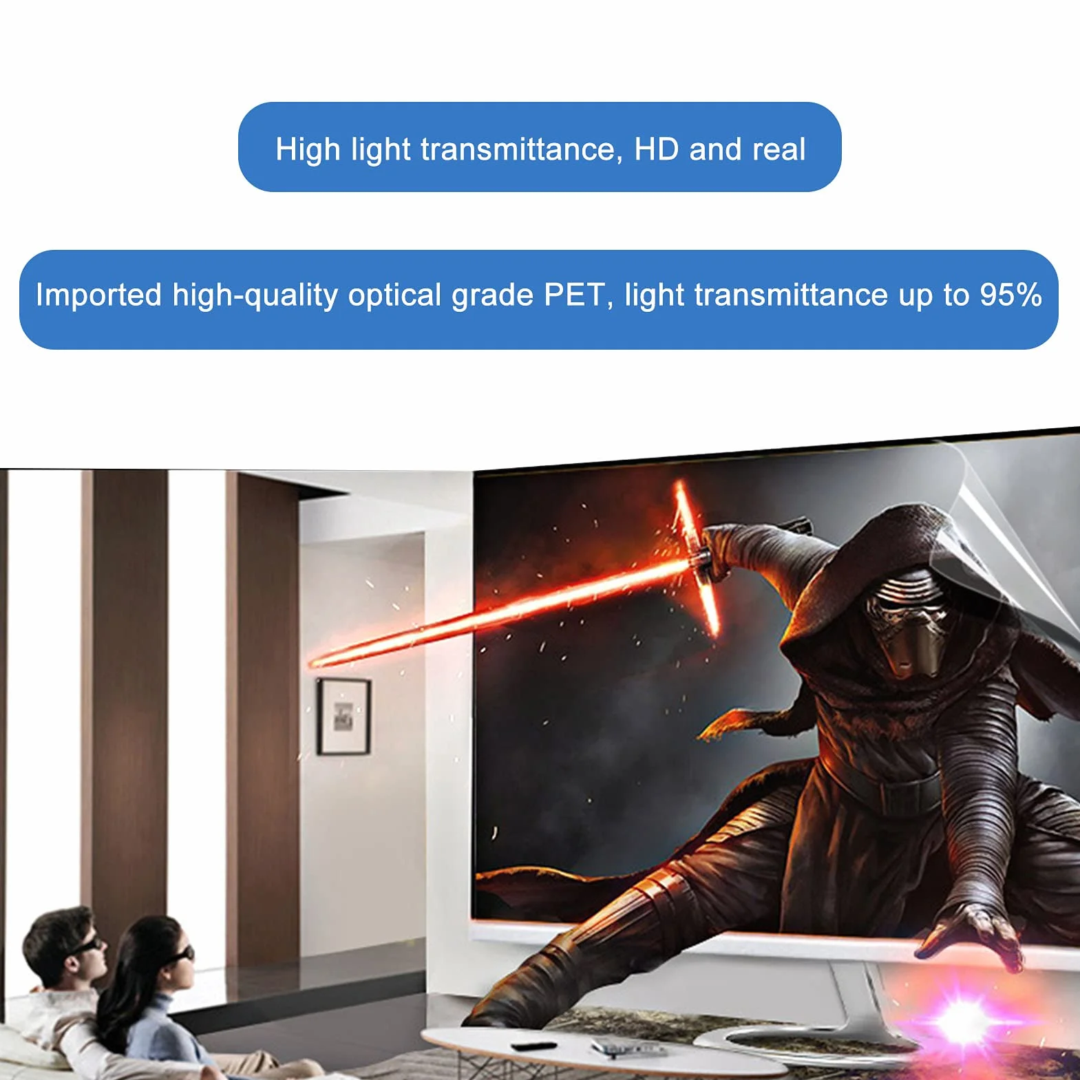 32-75-calowy ochraniacz ekranu LED Smart TV, antyodblaskowy/anty-niebieskie światło/ochrona przed zarysowaniami akcesoria telewizyjne, 43" (942 * 529 mm)