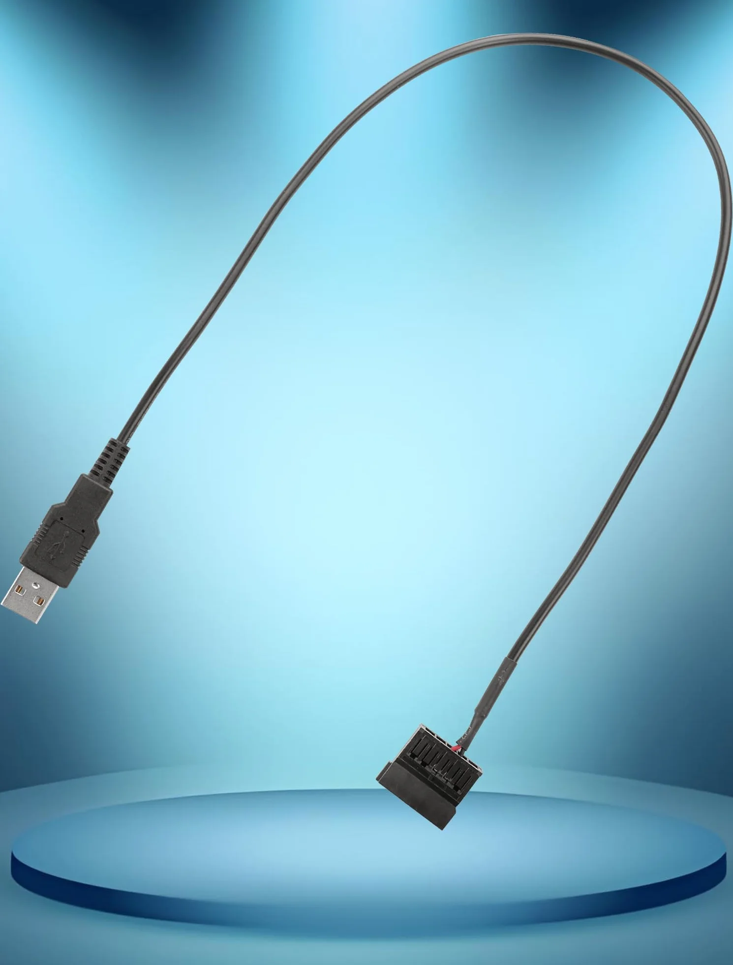 2-pak USB na SATA Power Cable, 50 cm 22AWG Tinned Copper Cord for SATA HDD/SSD 2.5", zasilanie przez port USB / ładowarkę / power bank (bez transferu danych, tylko 5 V, nie nadaje się do