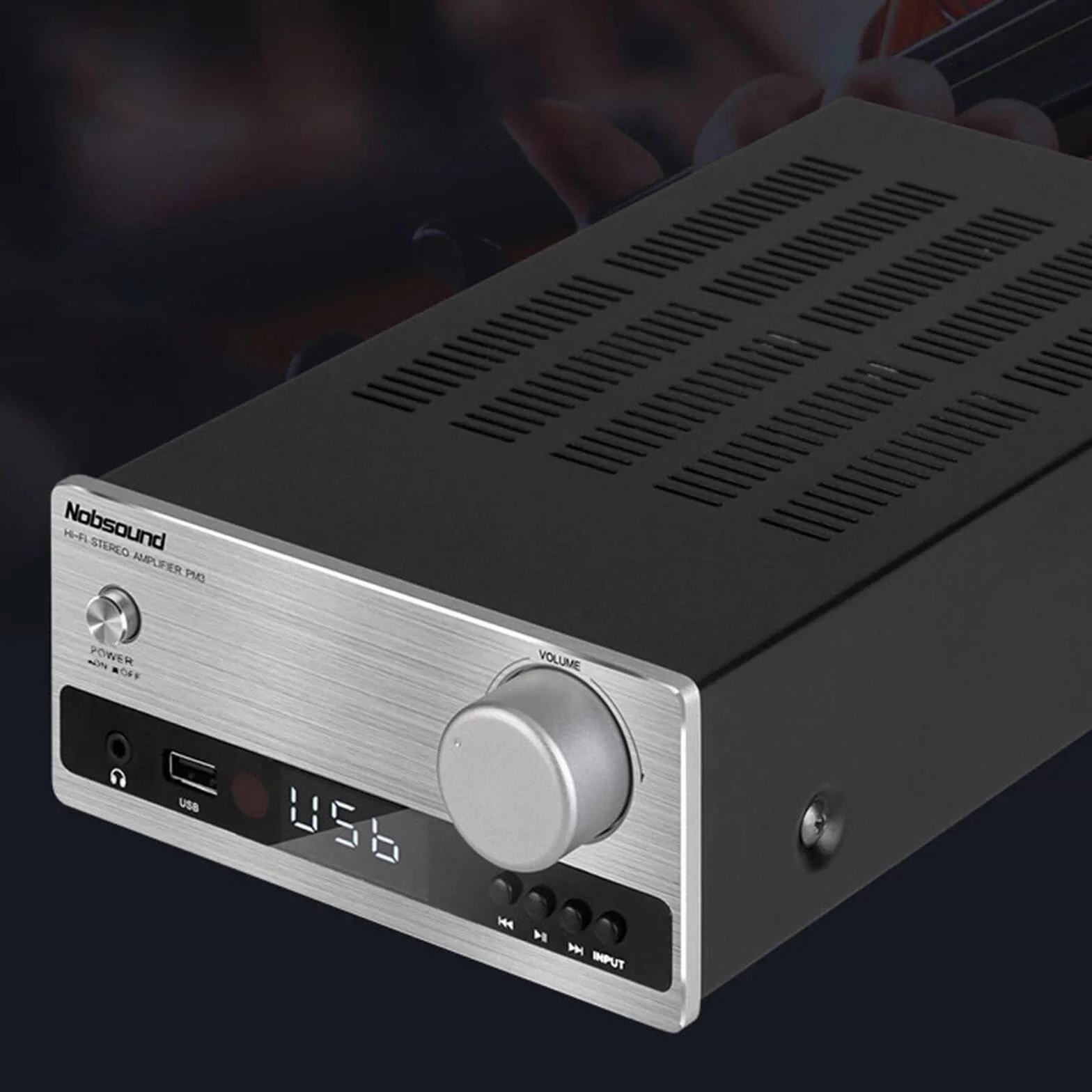 Wzmacniacz cyfrowy Bluetooth Nobsound DAC: Domowy wzmacniacz stereo, Odtwarzacz U-Disk z pilotem